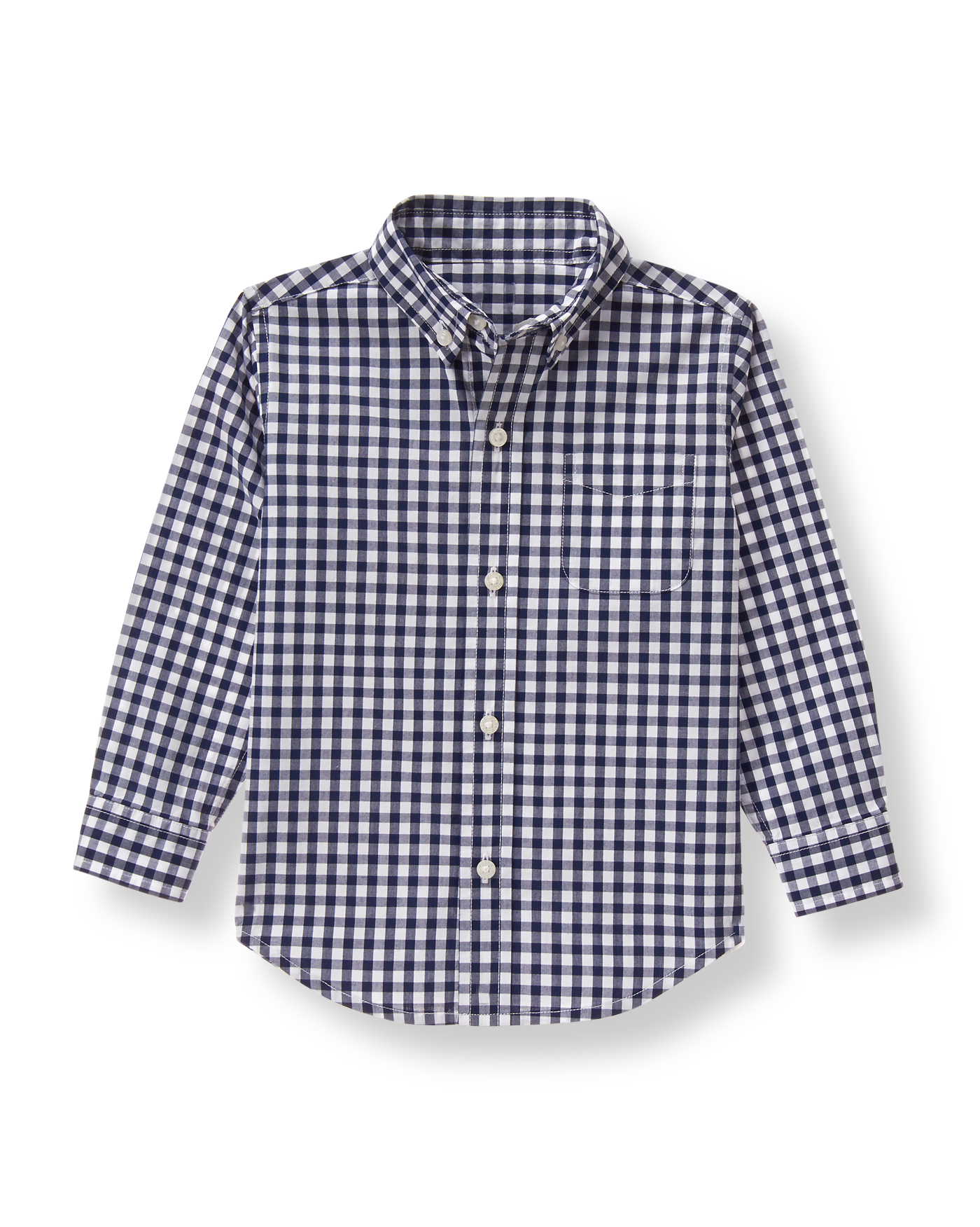 Janie and Jack The Gingham Poplin Shirt