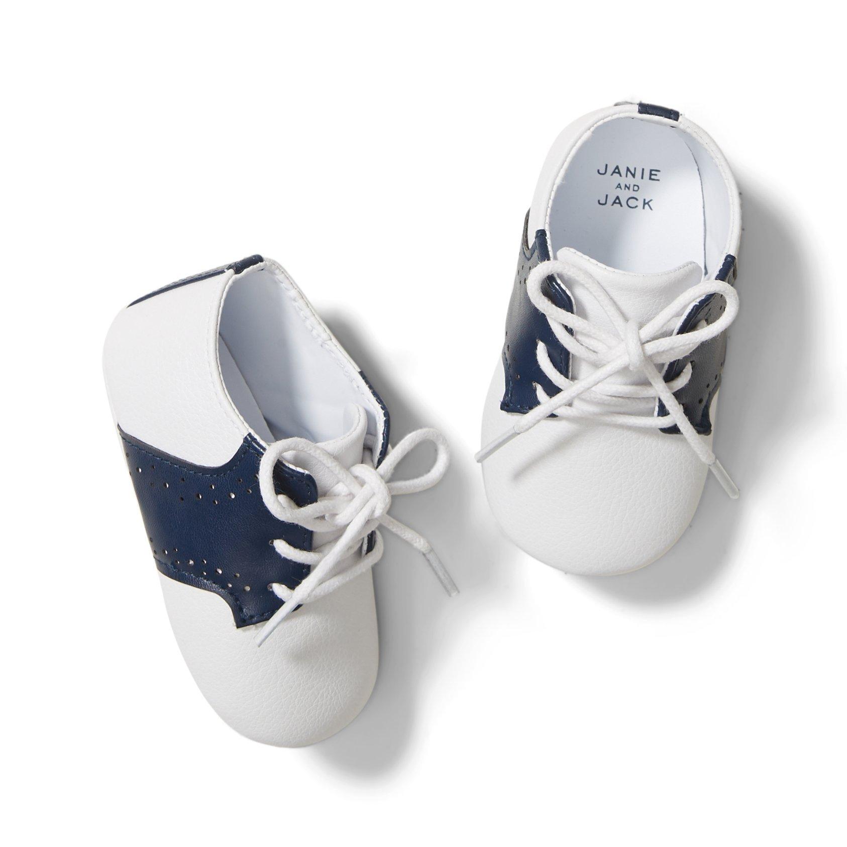 Janie and Jack Saddle Crib Shoe