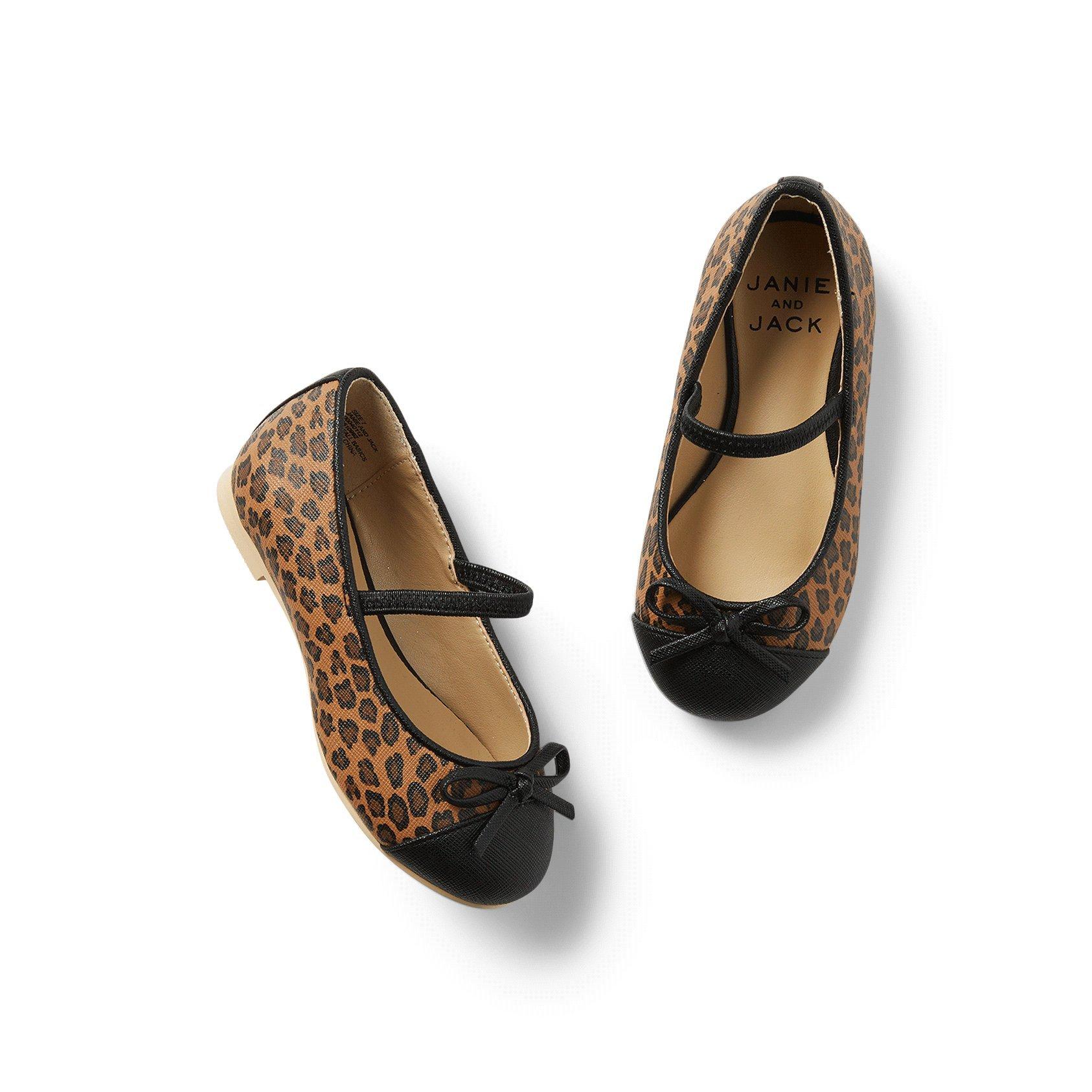 Janie and Jack Leopard Ballet Flat