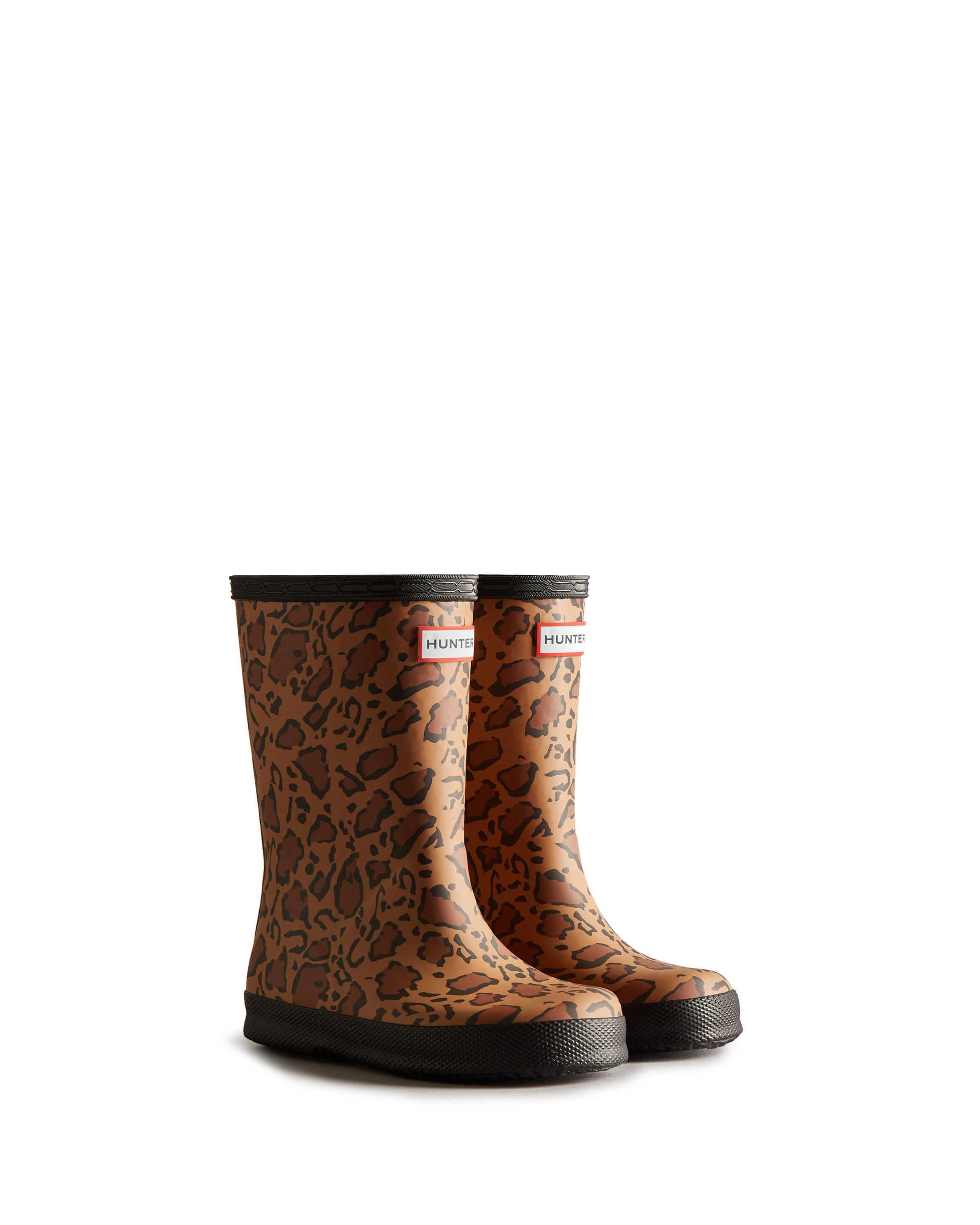 Janie and Jack Hunter Original Kids First Classic Leopard Rain Boot