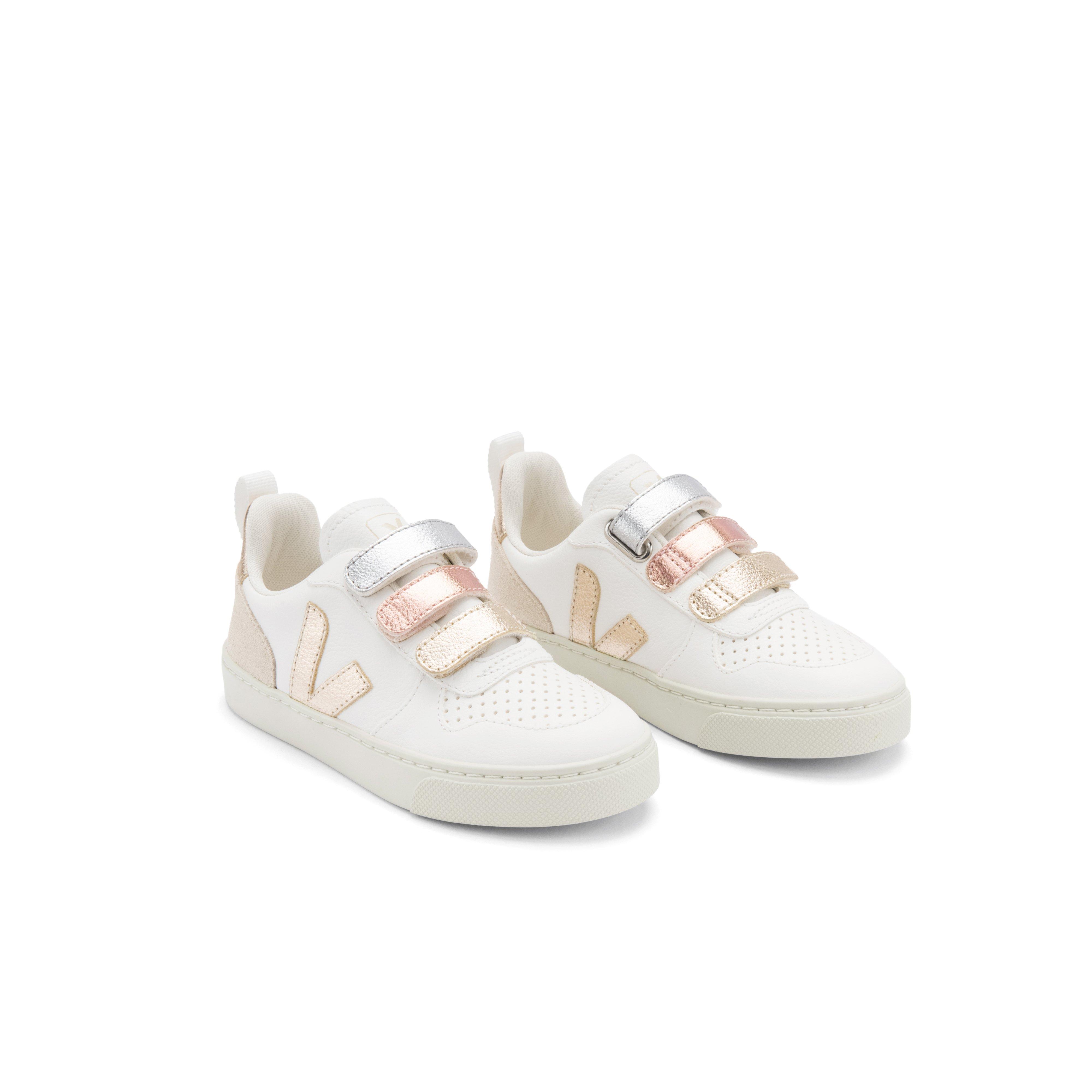 Janie and Jack Veja Kid Metallic V-10 Sneaker