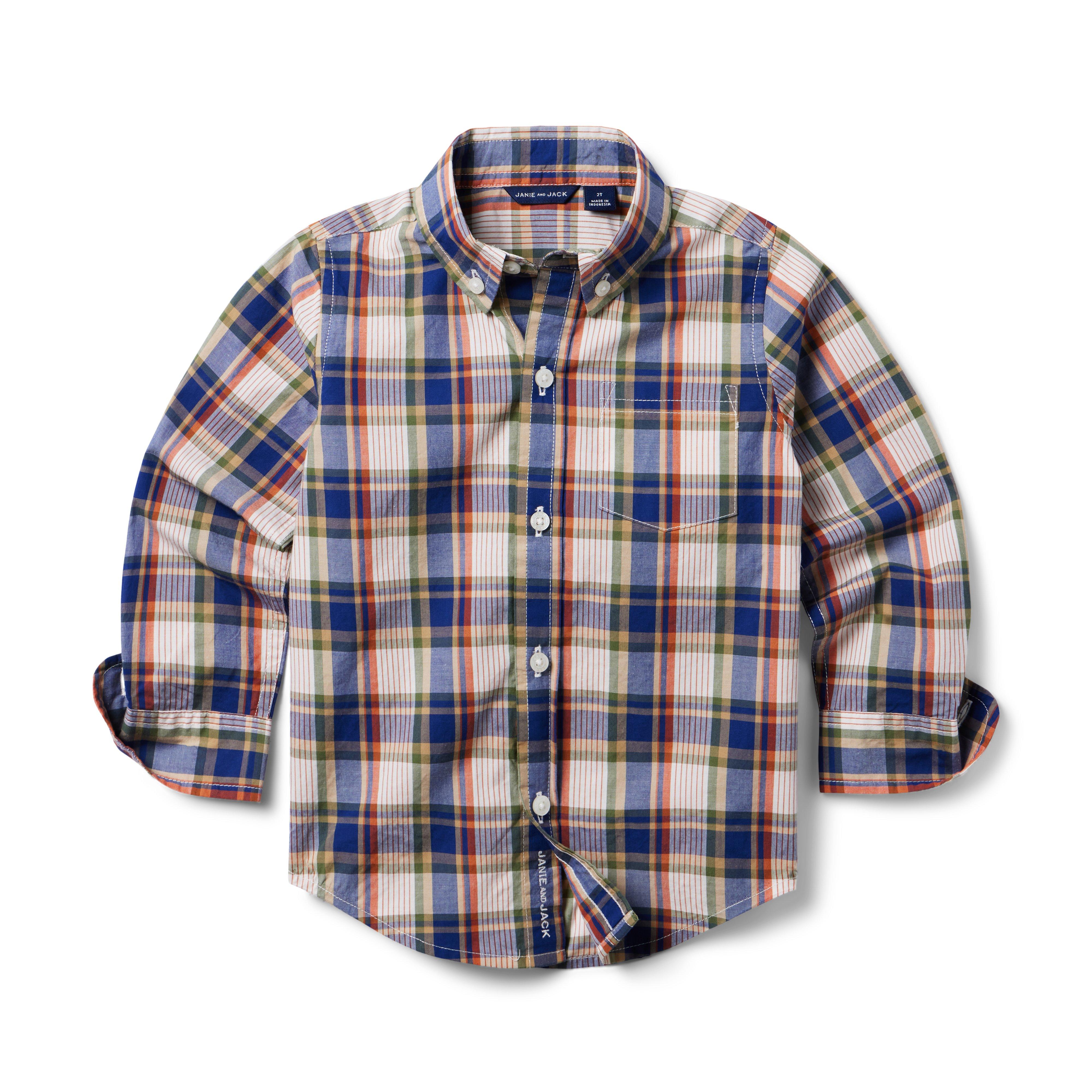 Janie and Jack The Plaid Poplin Shirt
