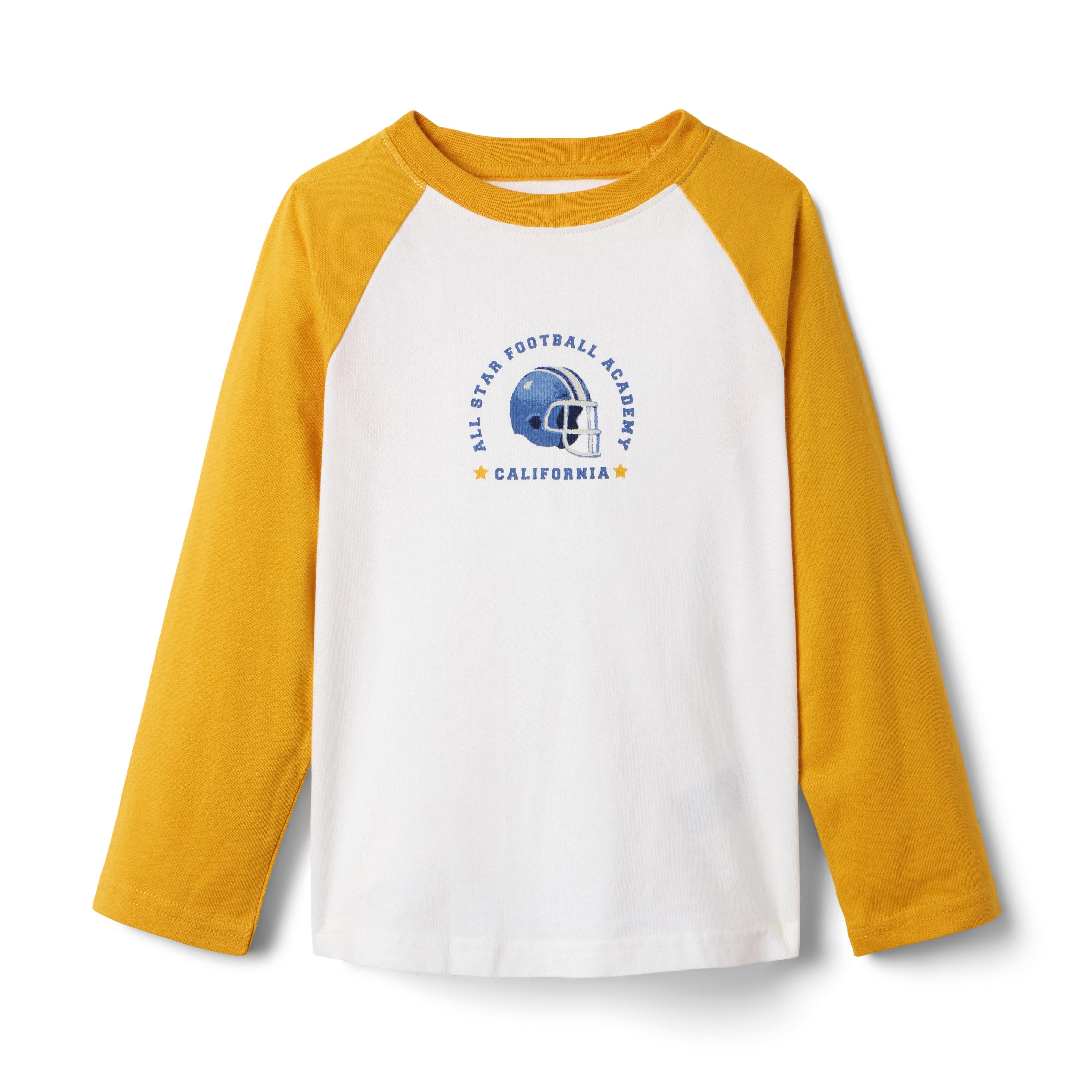 Janie and Jack Football Raglan Tee