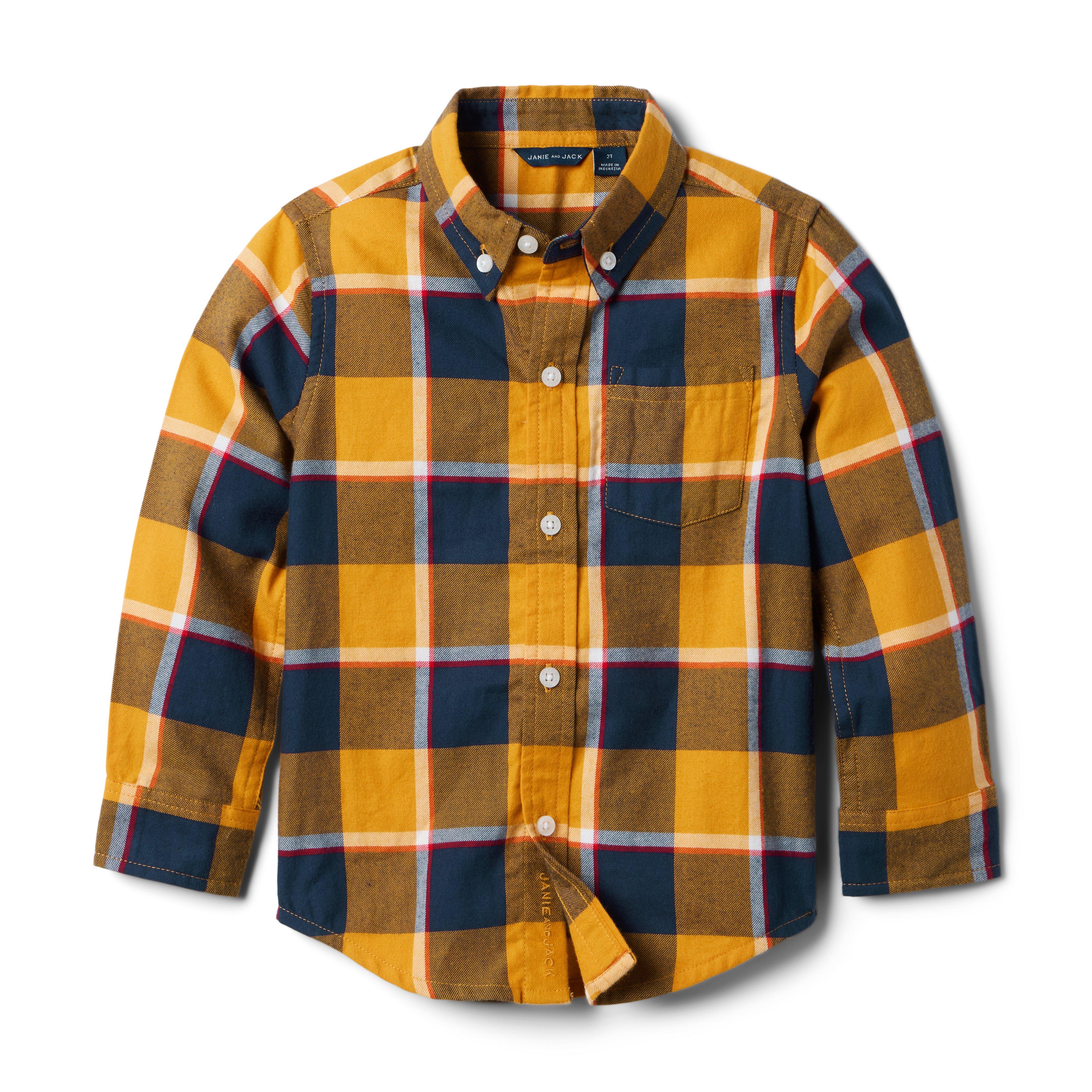 Janie and Jack Plaid Flannel Shirt