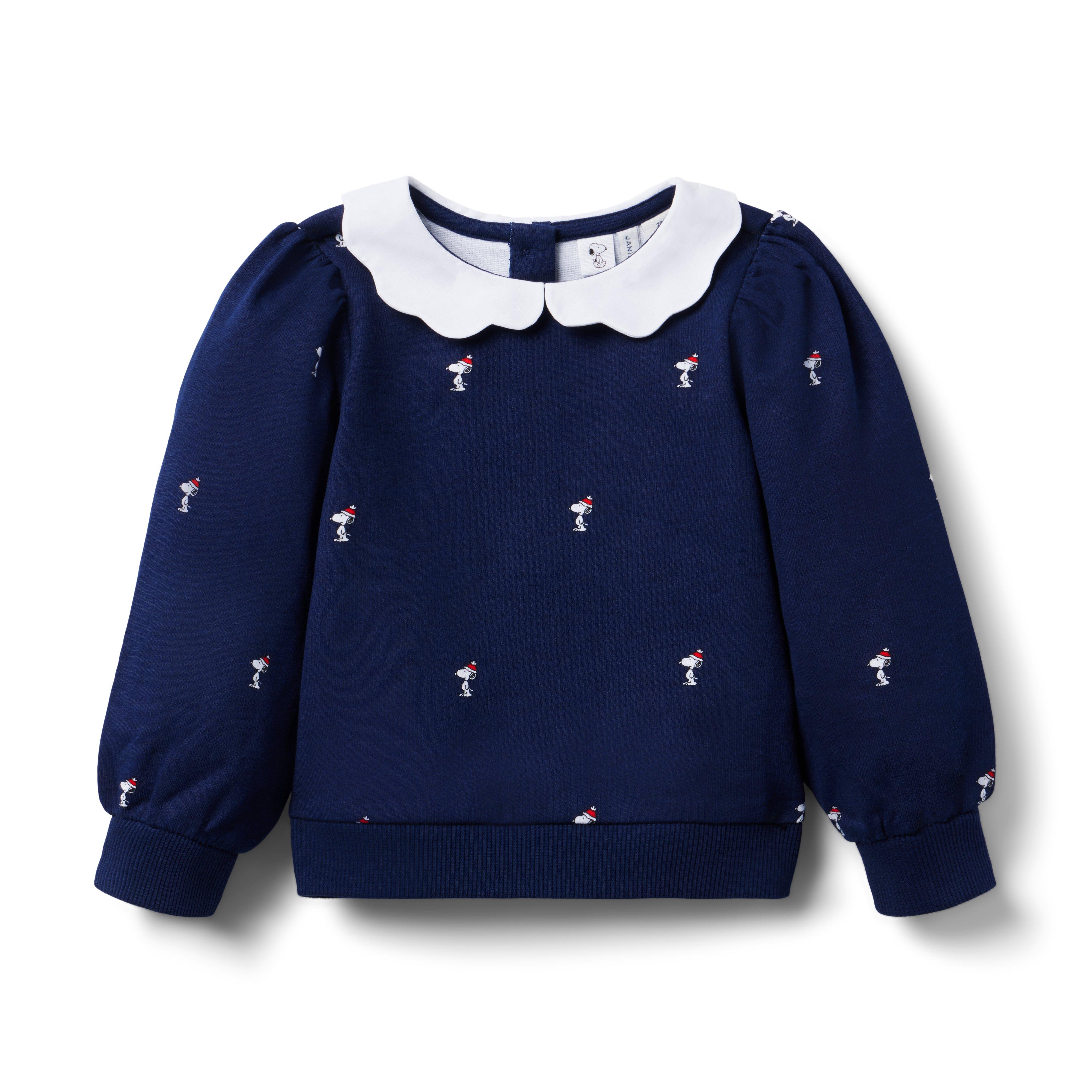 Janie and Jack PEANUTS?  Snoopy Santa Collar Sweatshirt