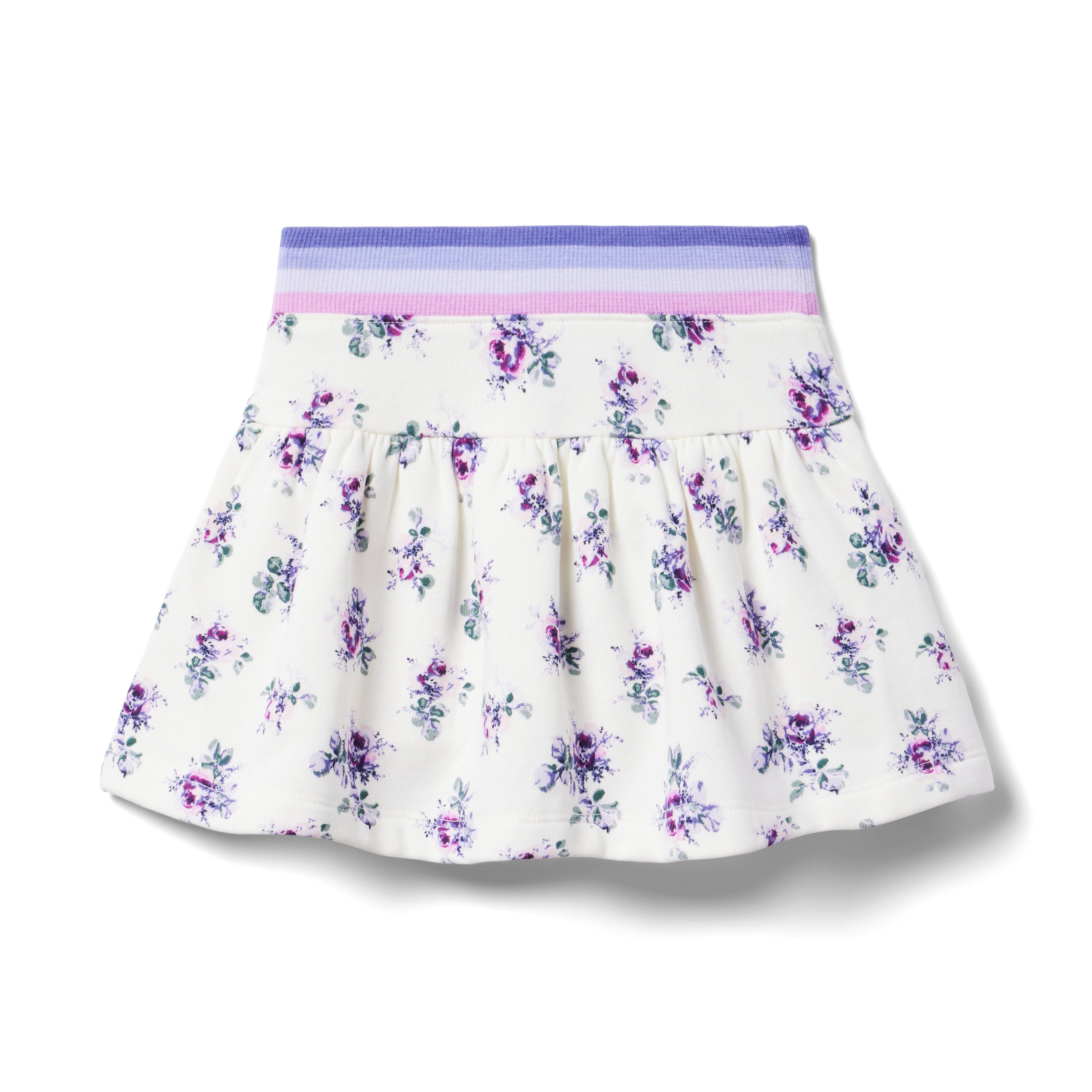 Janie and Jack Floral Fleece Skirt