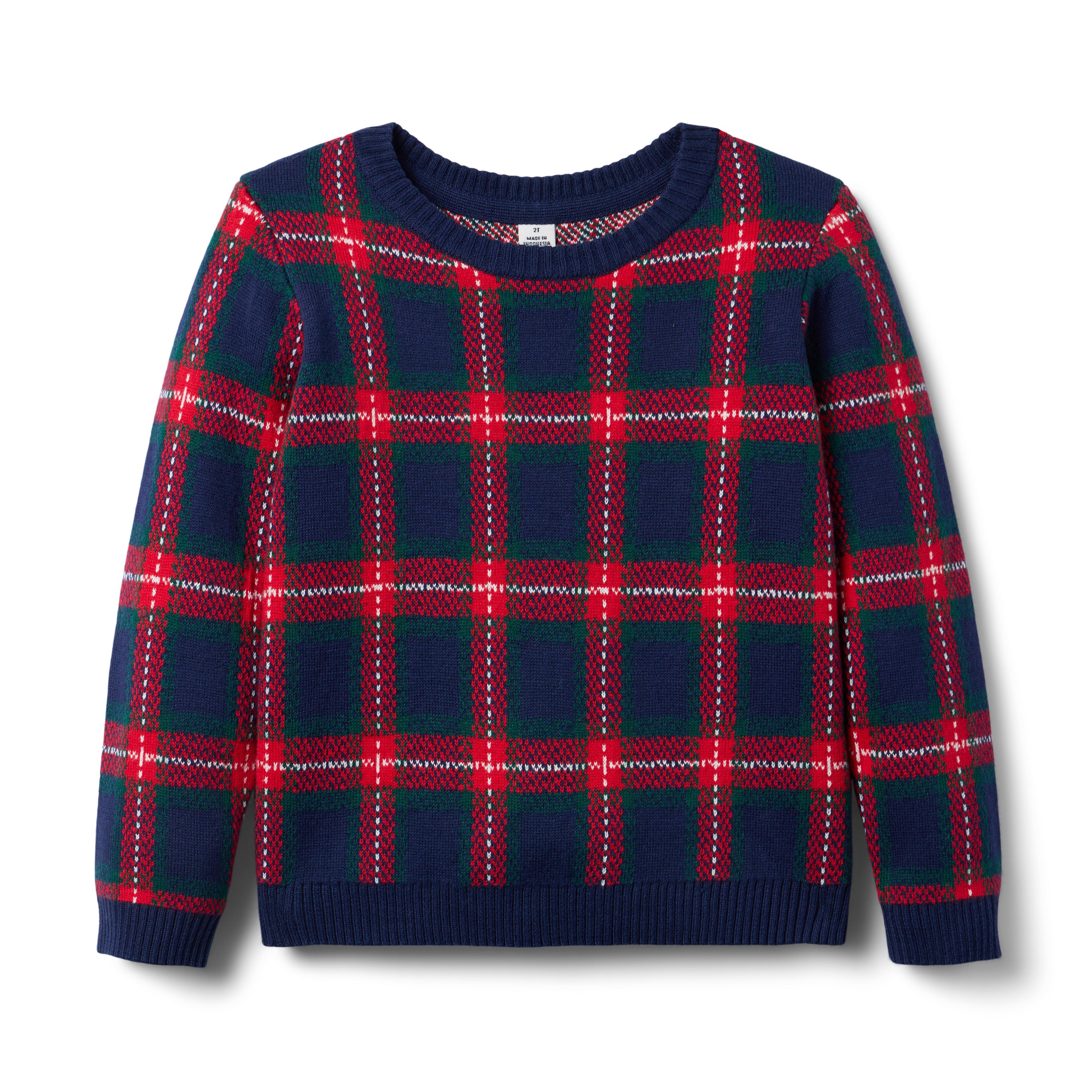 Janie and Jack The Holiday Tartan Sweater