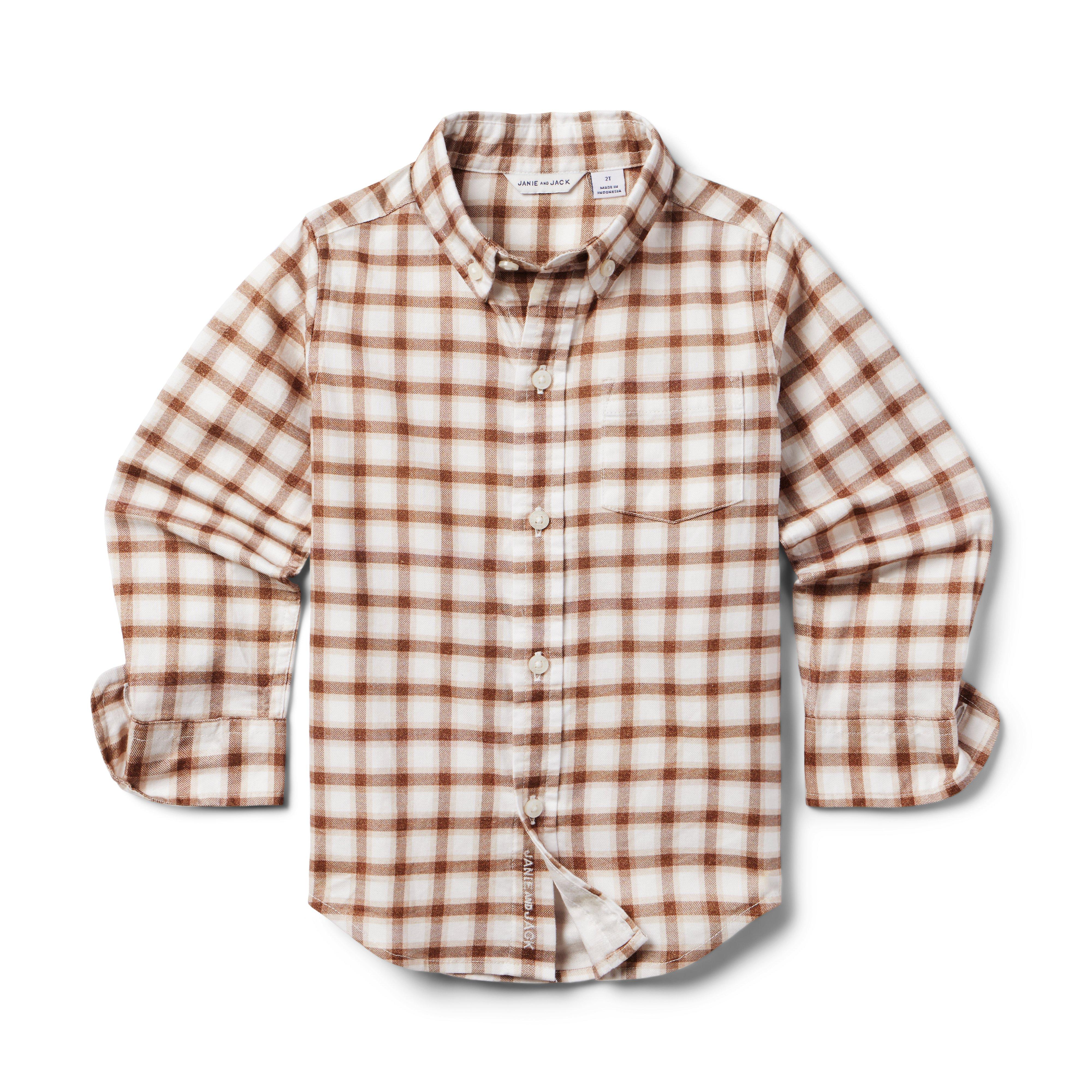 Janie and Jack Plaid Flannel Shirt