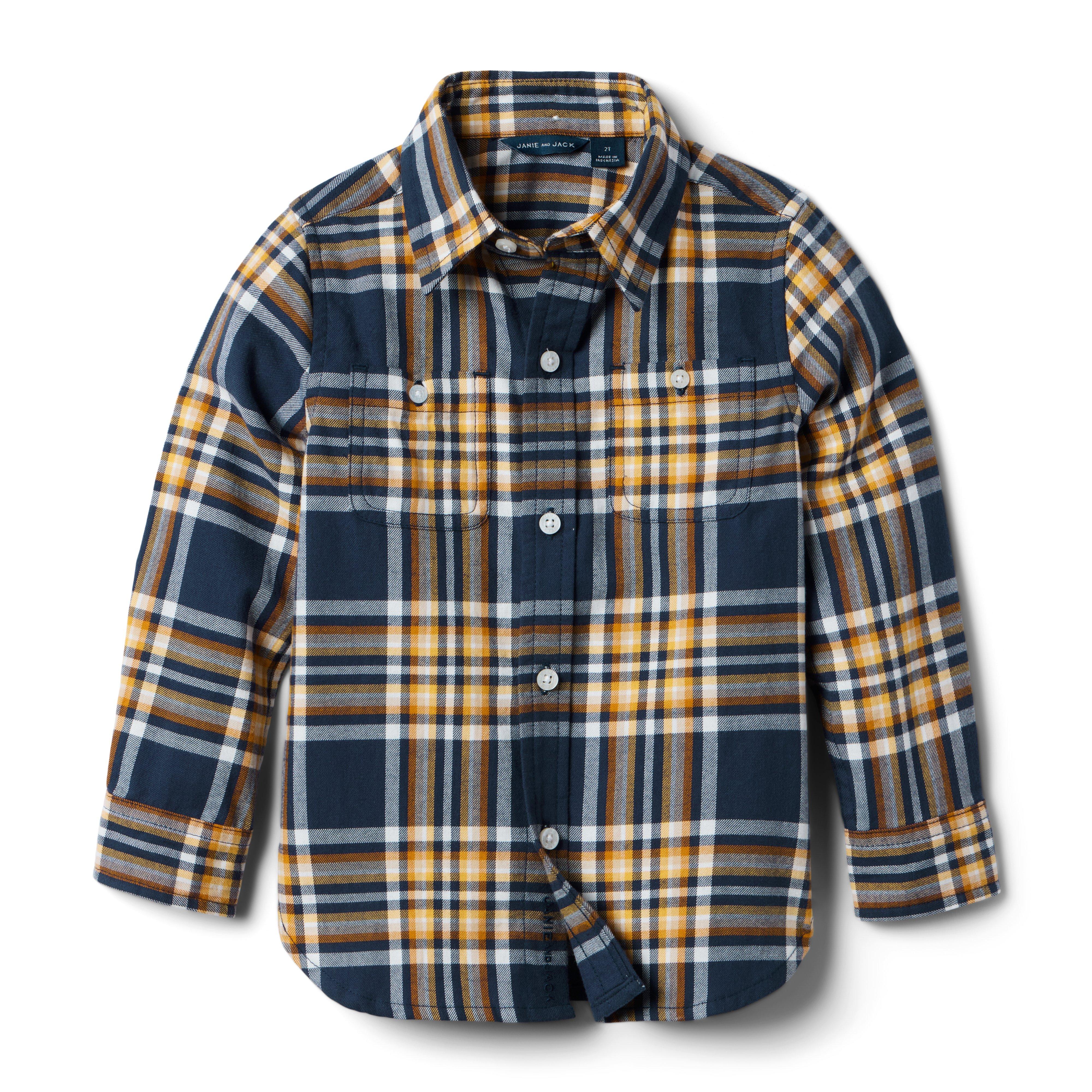 Janie and Jack Plaid Flannel Shirt