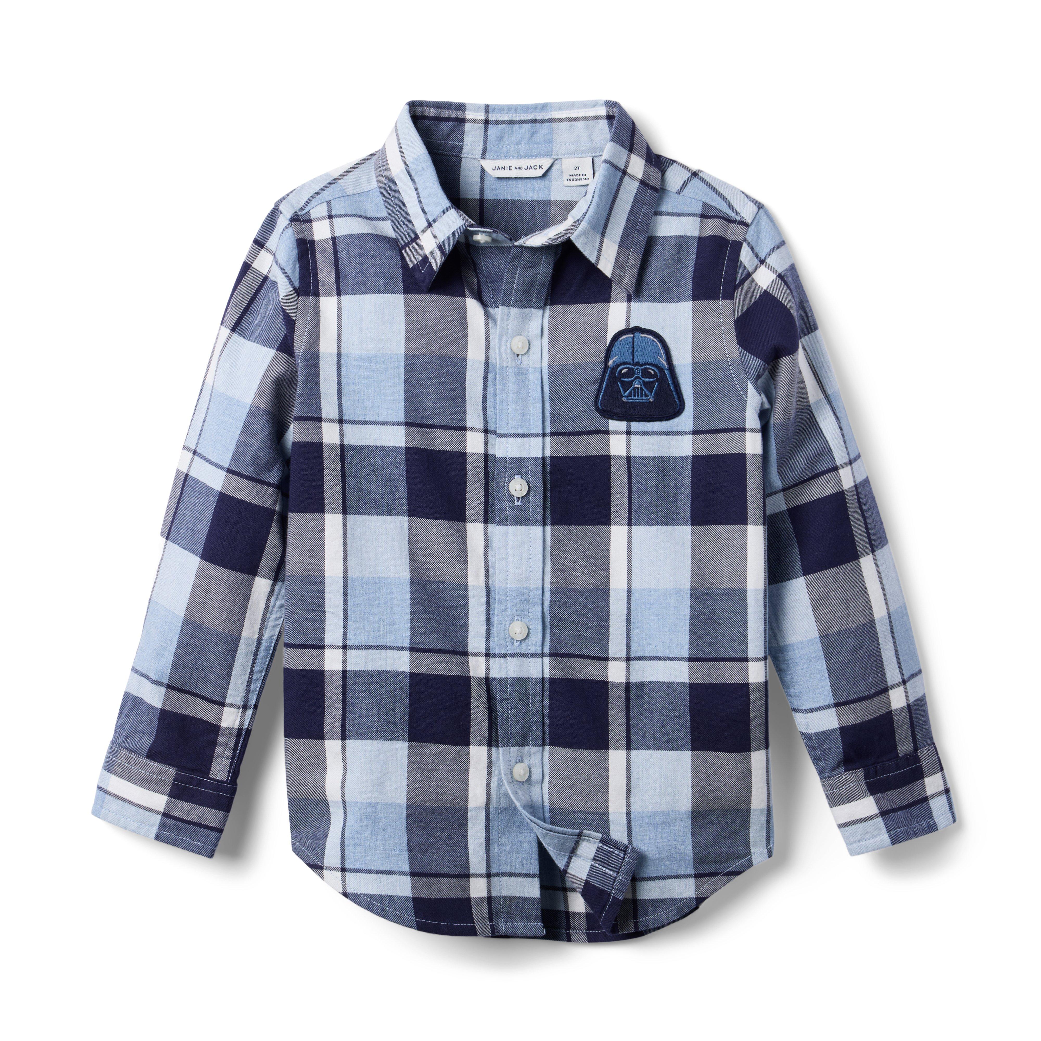 Janie and Jack STAR WARS Plaid Flannel Shirt