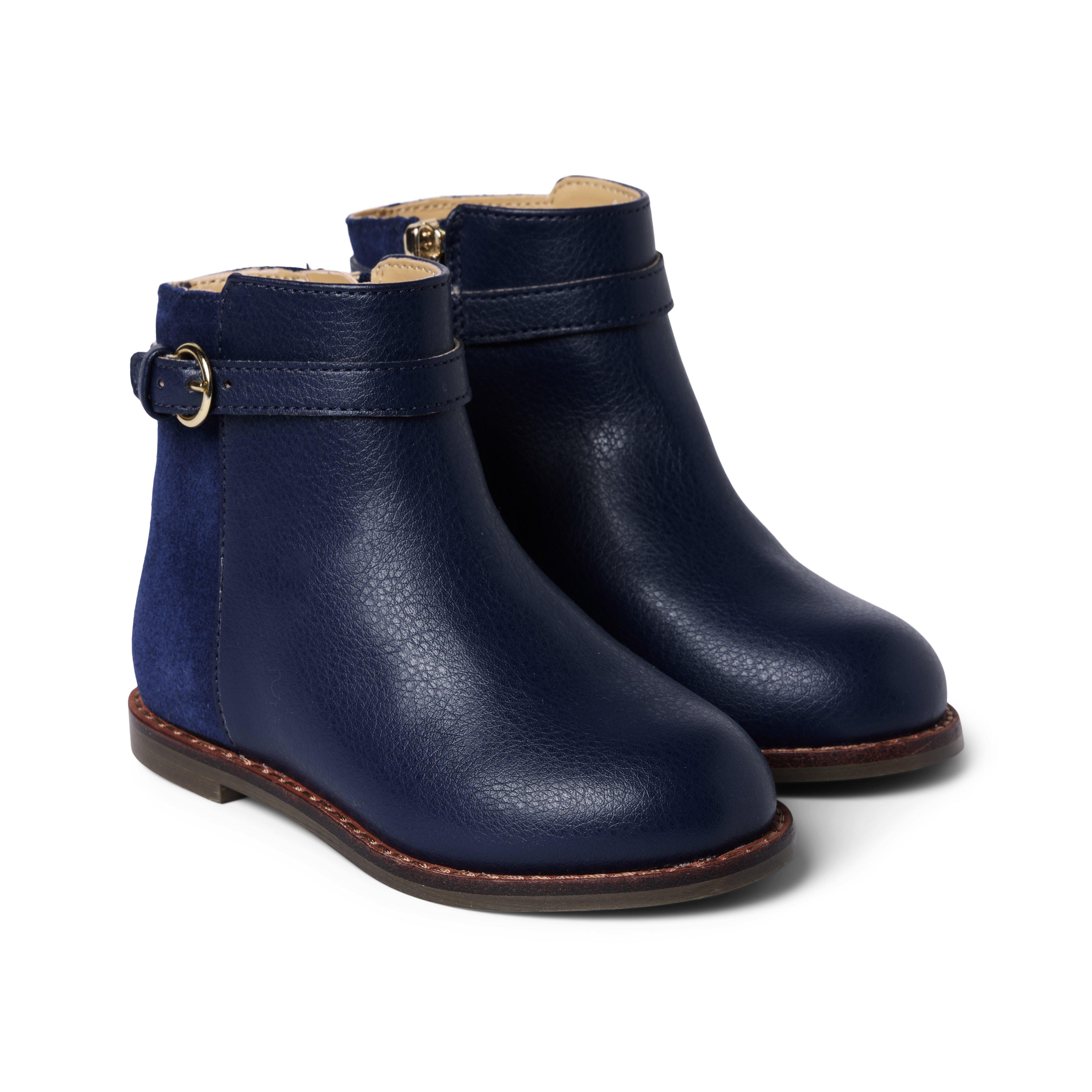 Janie and Jack Leather Side Zip Bootie