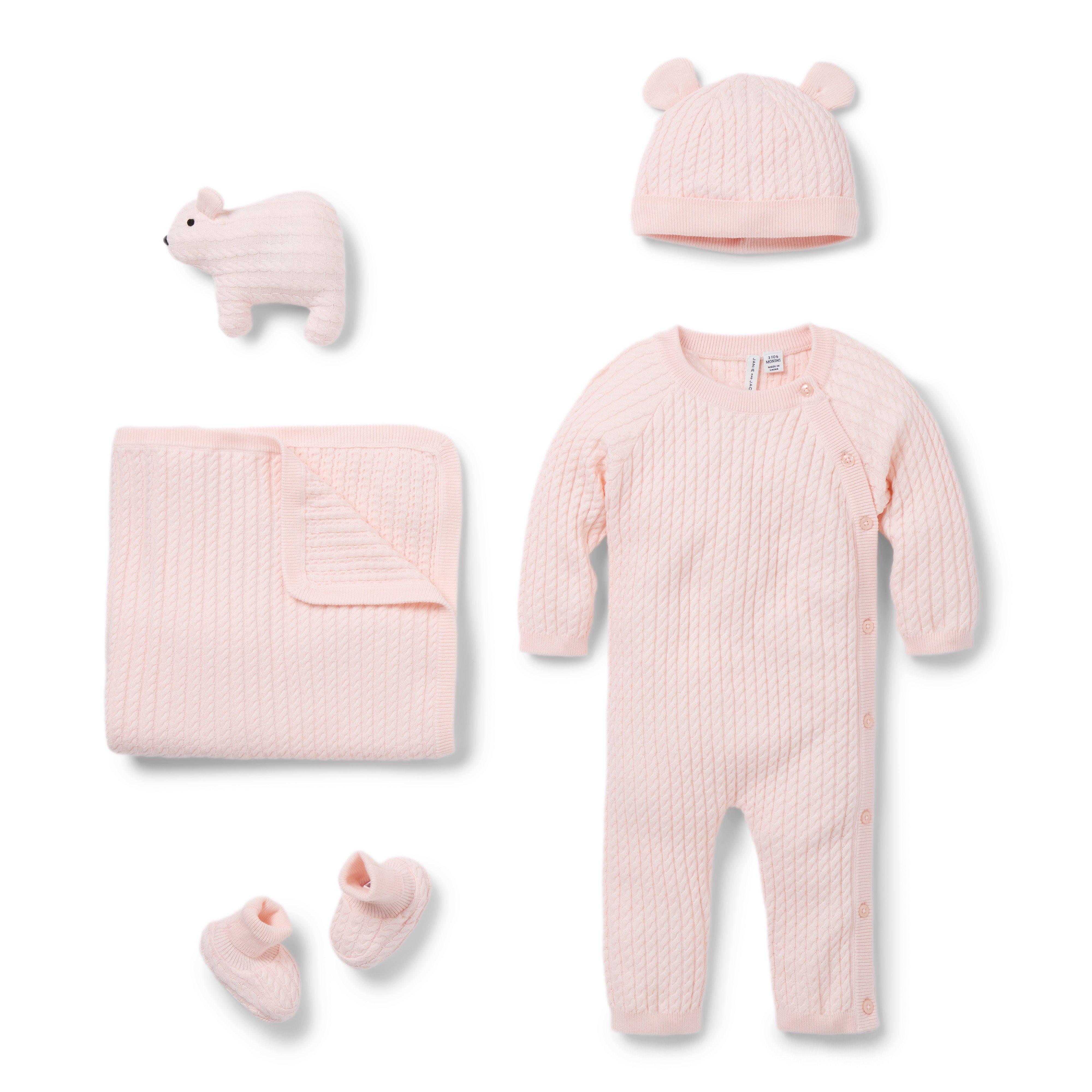 Janie and Jack Baby Bundle of Love Cable Knit Gift Set