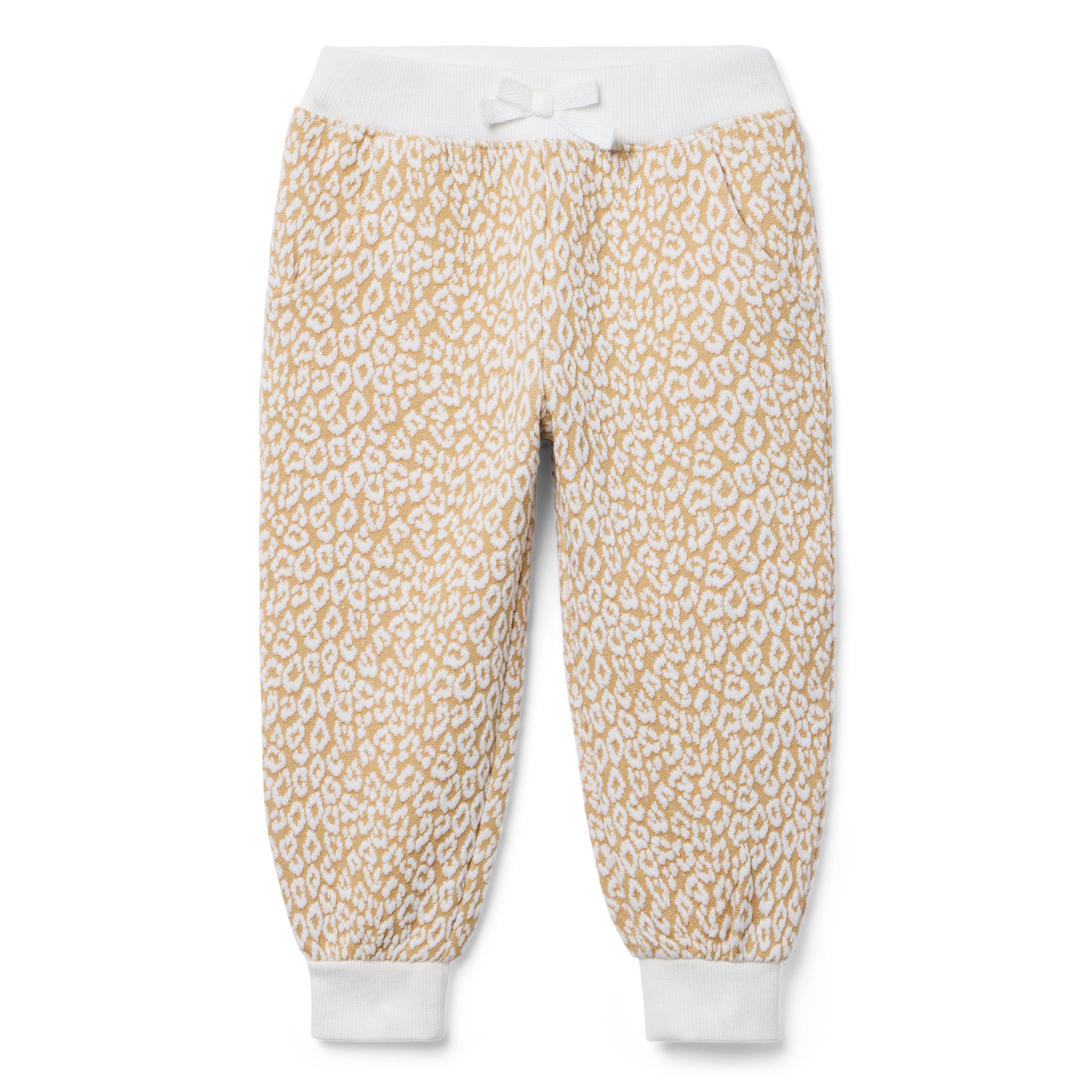 Janie and Jack Leopard Jacquard Jogger