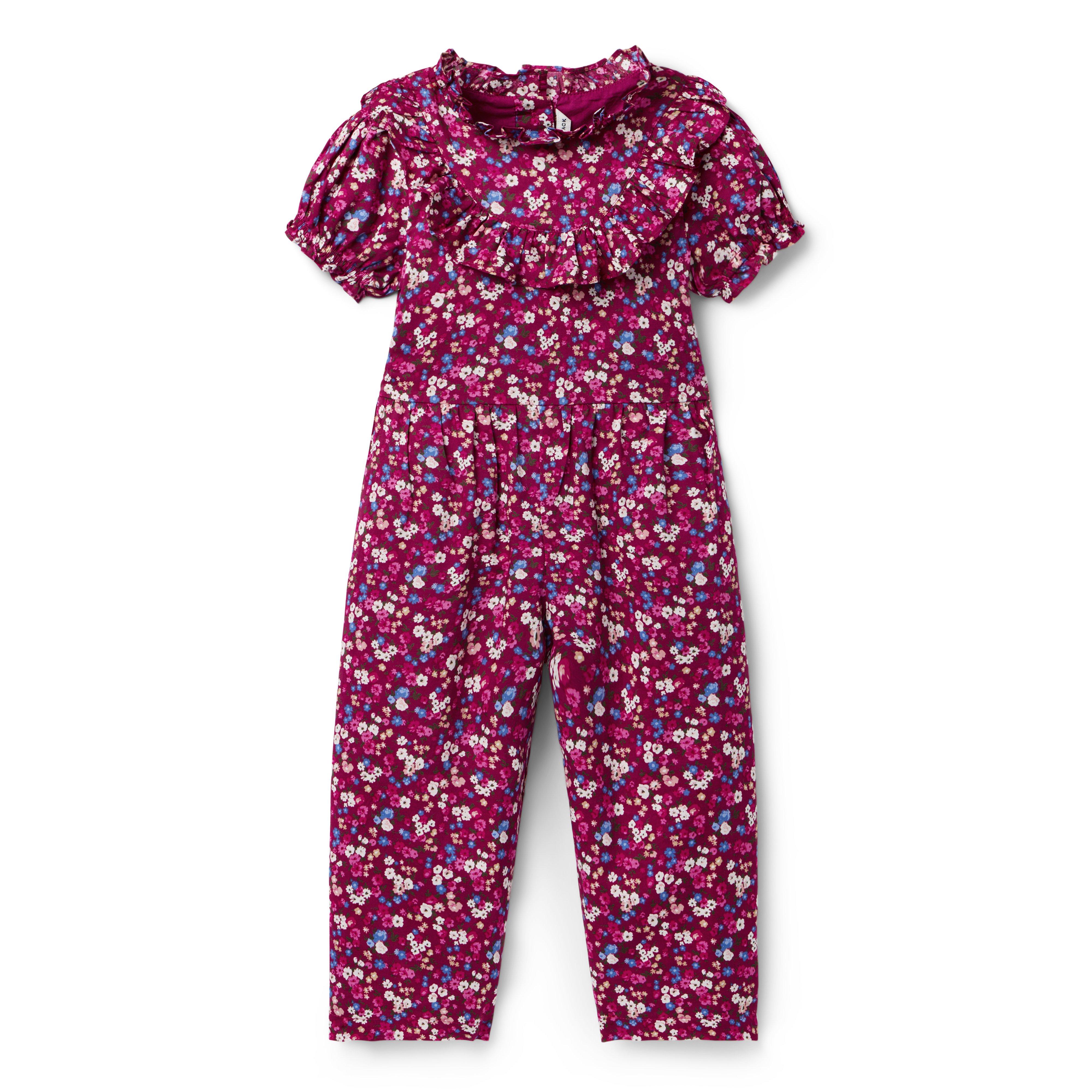 Janie and Jack Ditsy Floral Ruffle Romper