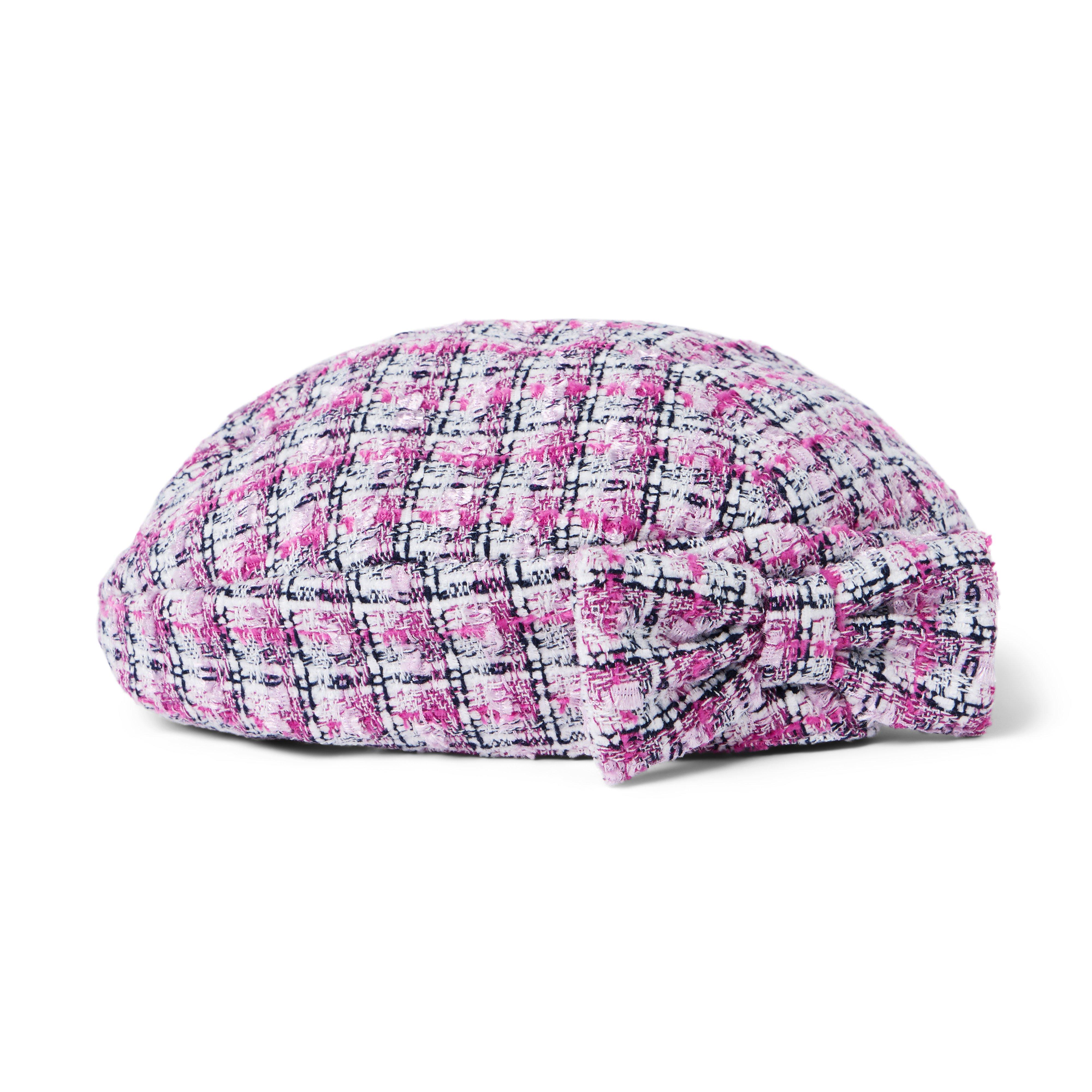Janie and Jack Tweed Bow Beret
