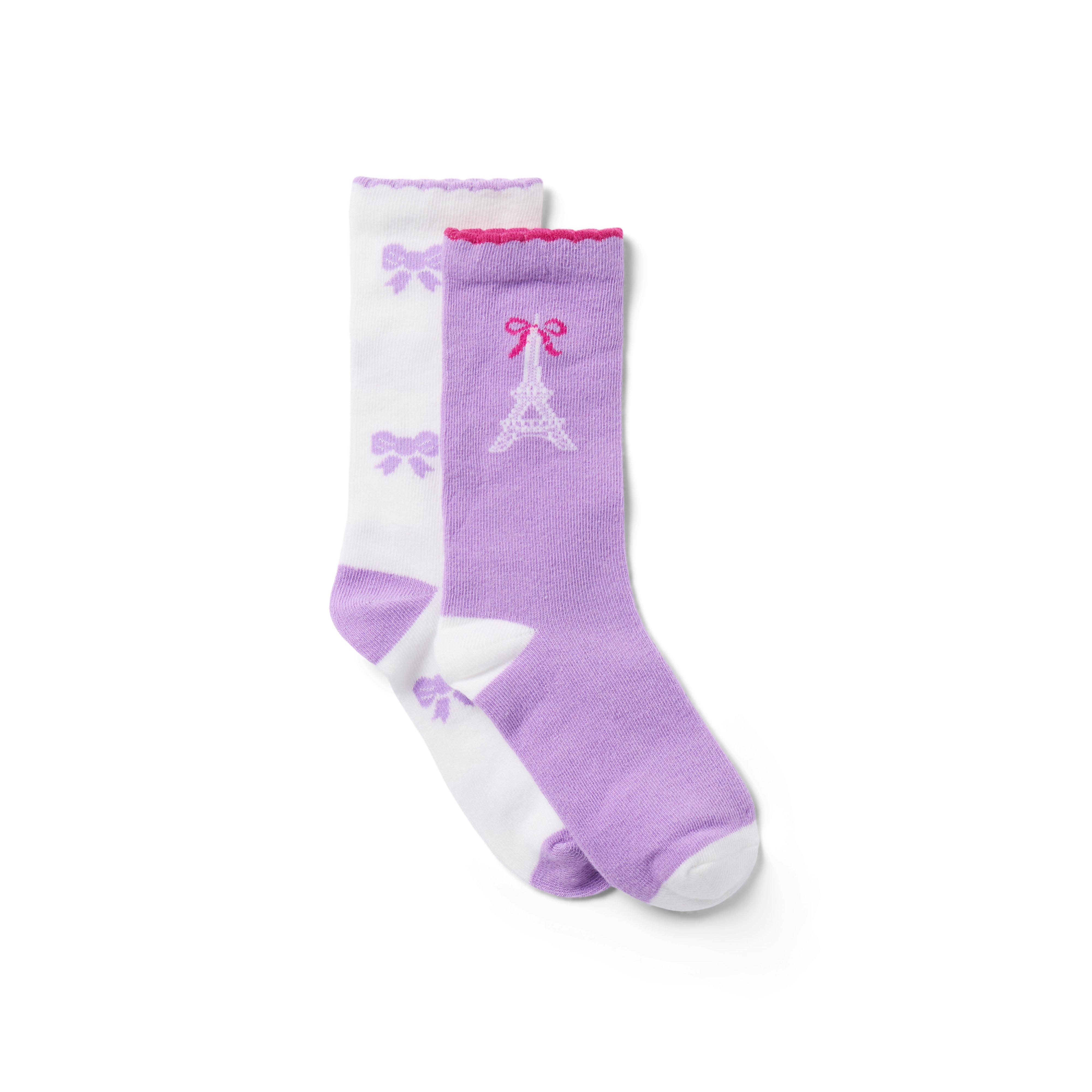 Janie and Jack Paris Sock 2-Pack