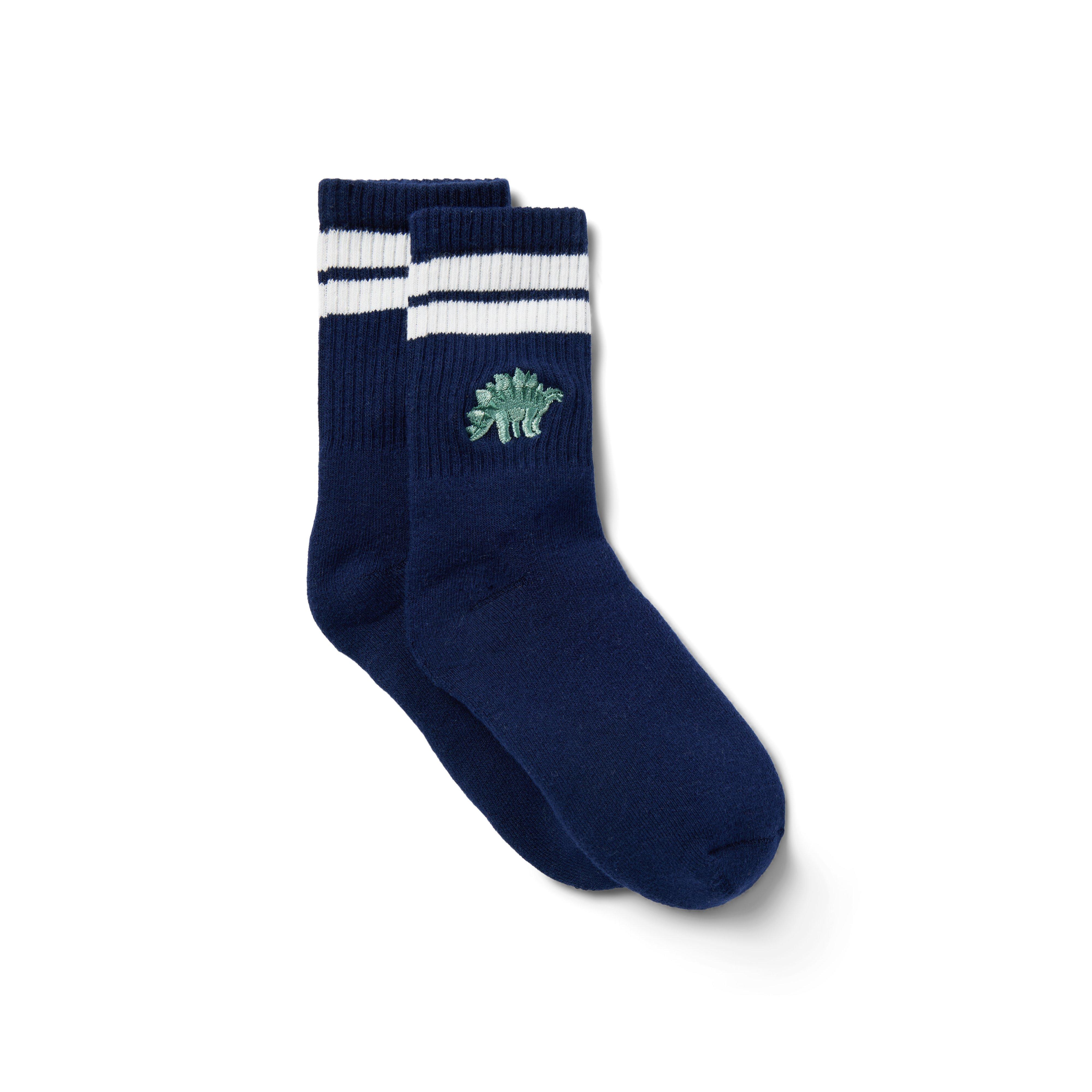 Janie and Jack Embroidered Dinosaur Sock