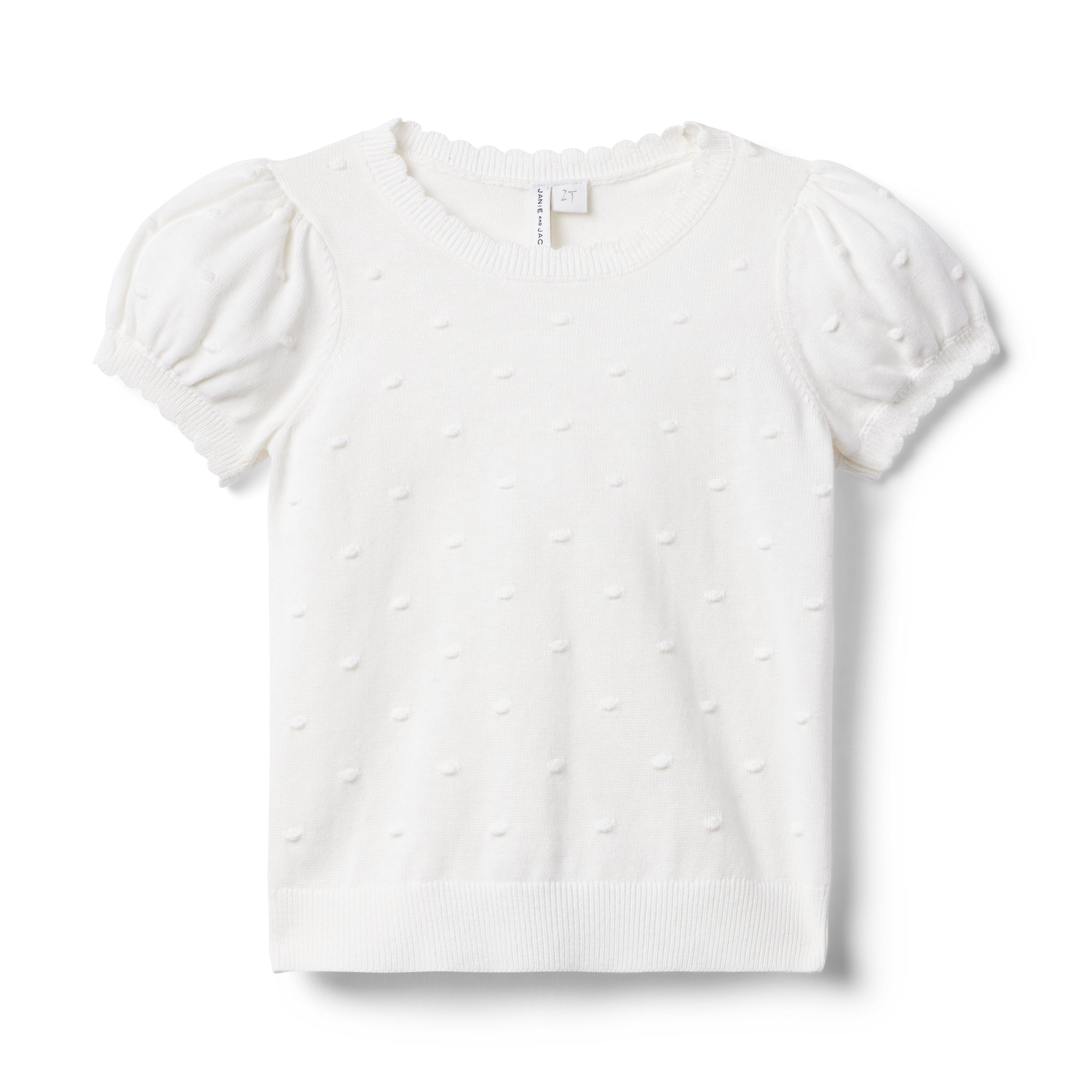 Janie and Jack Textured Dot Sweater Top