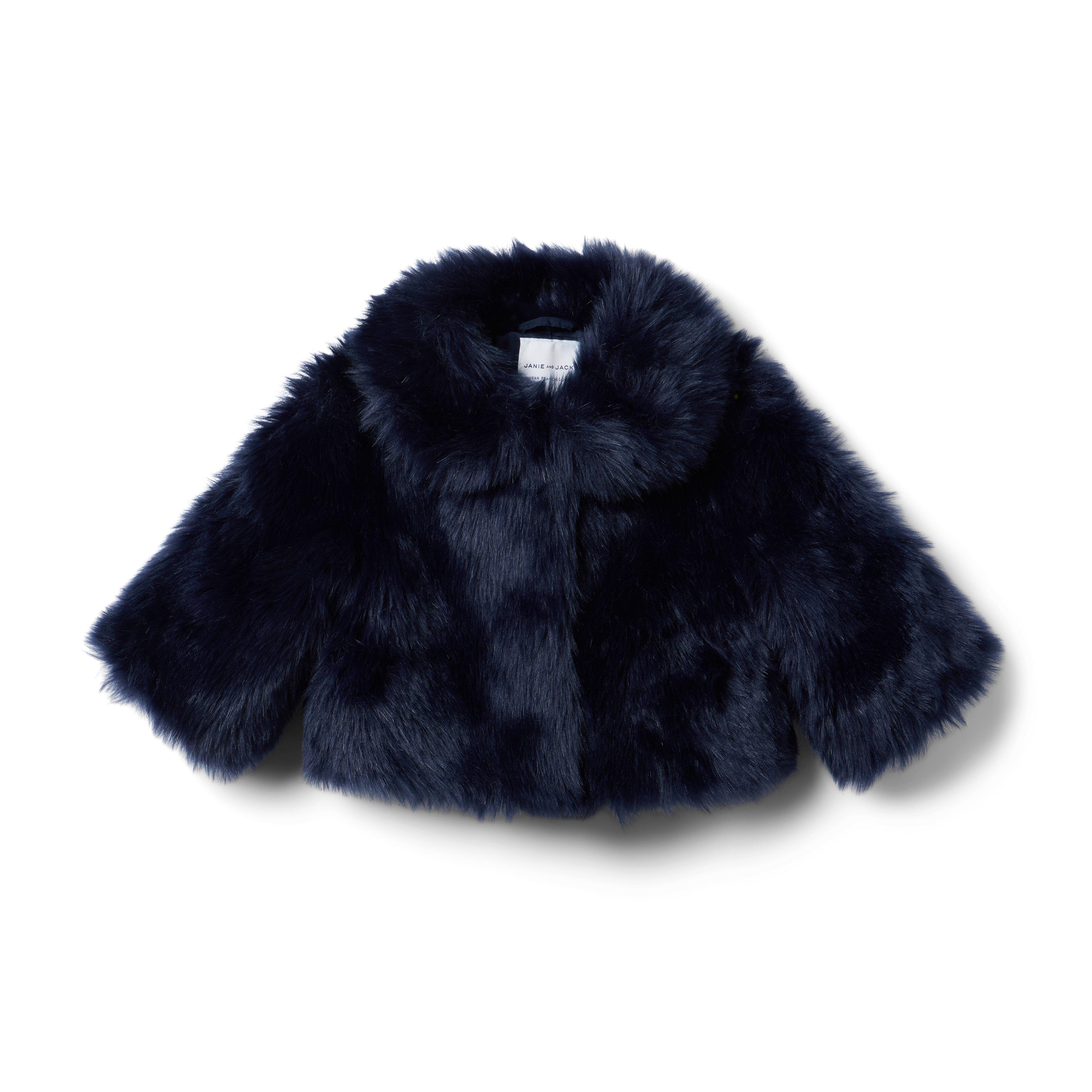 Janie and Jack The Festive Faux Fur Jacket