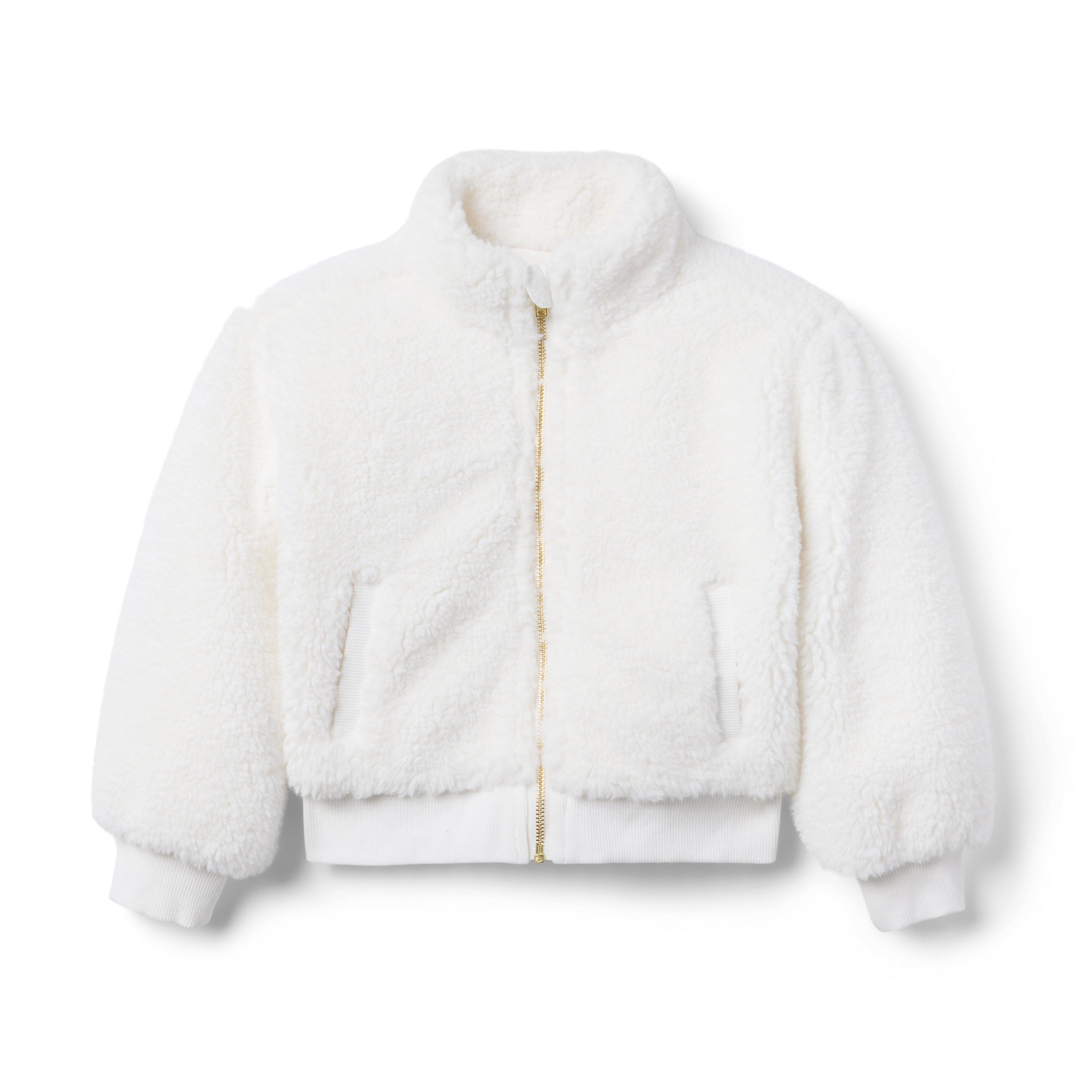 Janie and Jack Sherpa Cropped Jacket