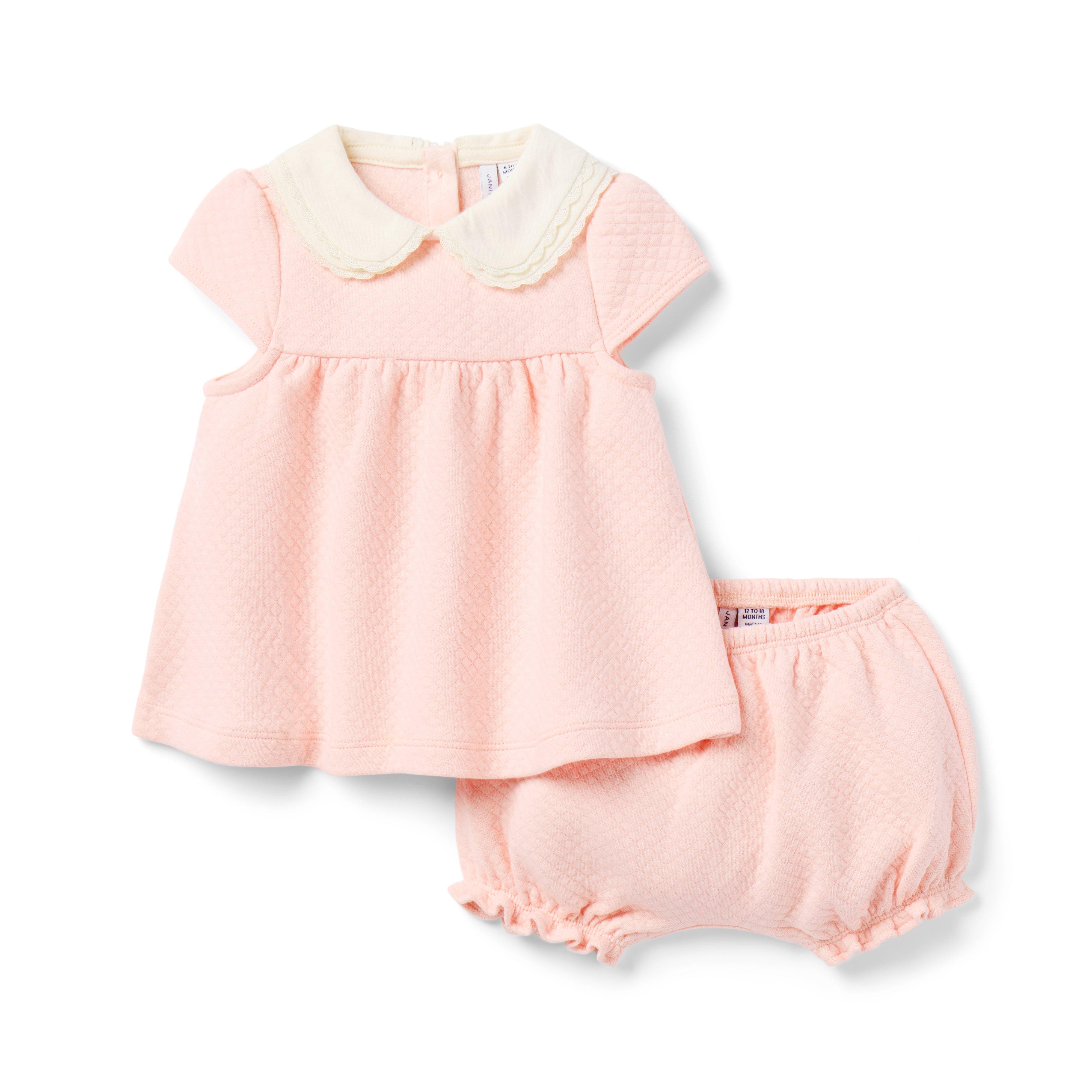 Janie and Jack Baby Crochet Collar Matching Set