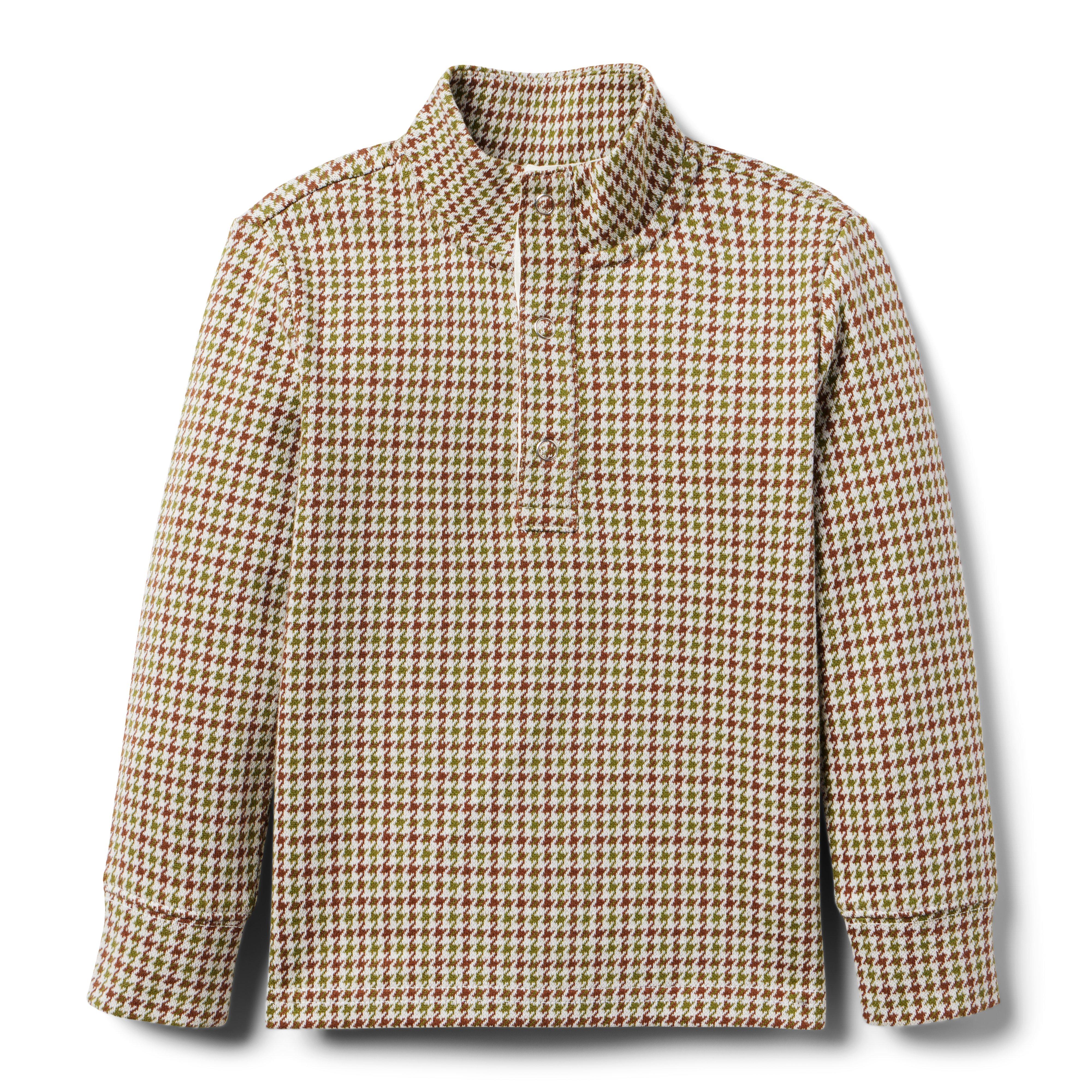 Janie and Jack The Houndstooth Jacquard Pullover