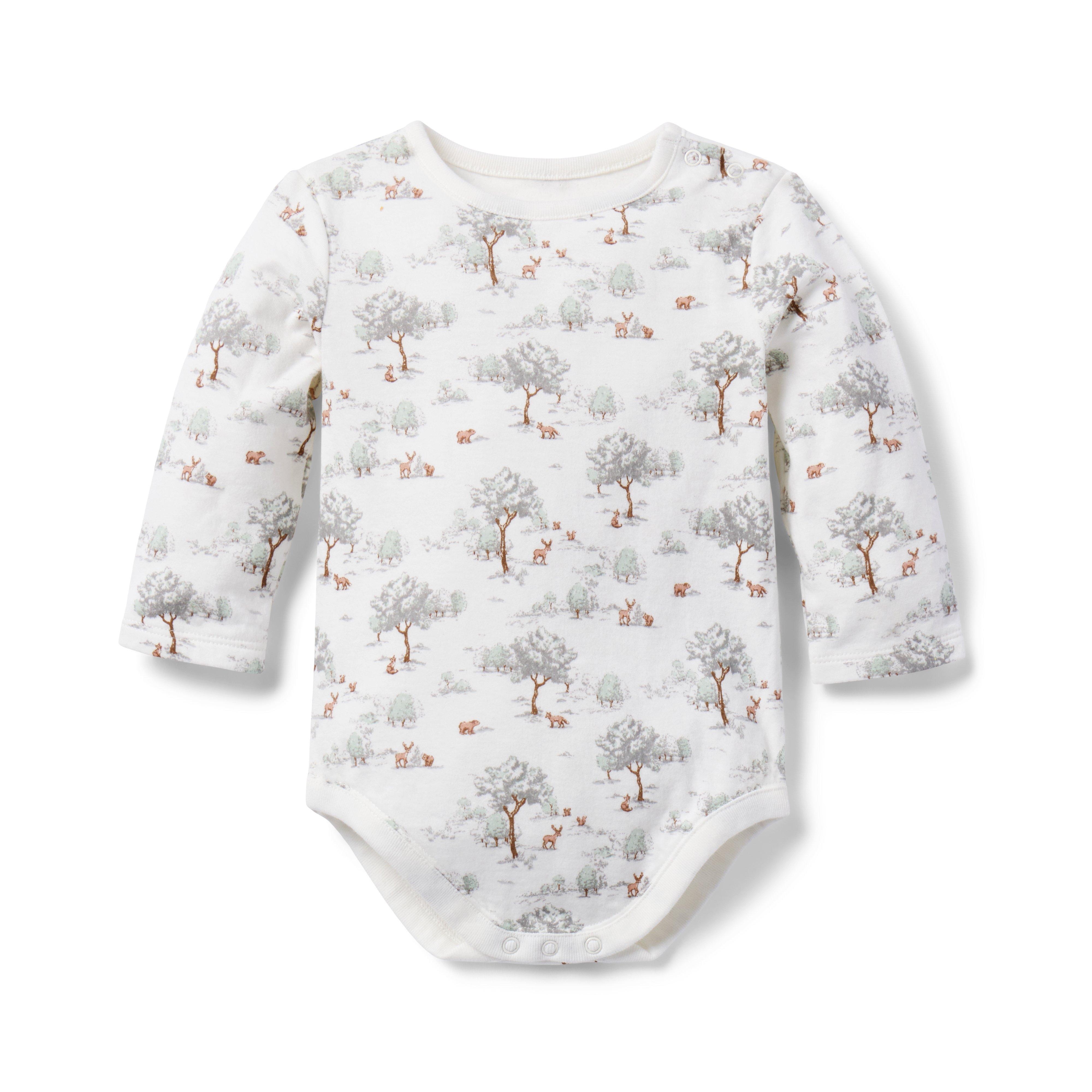 Janie and Jack Baby Woodland Bodysuit