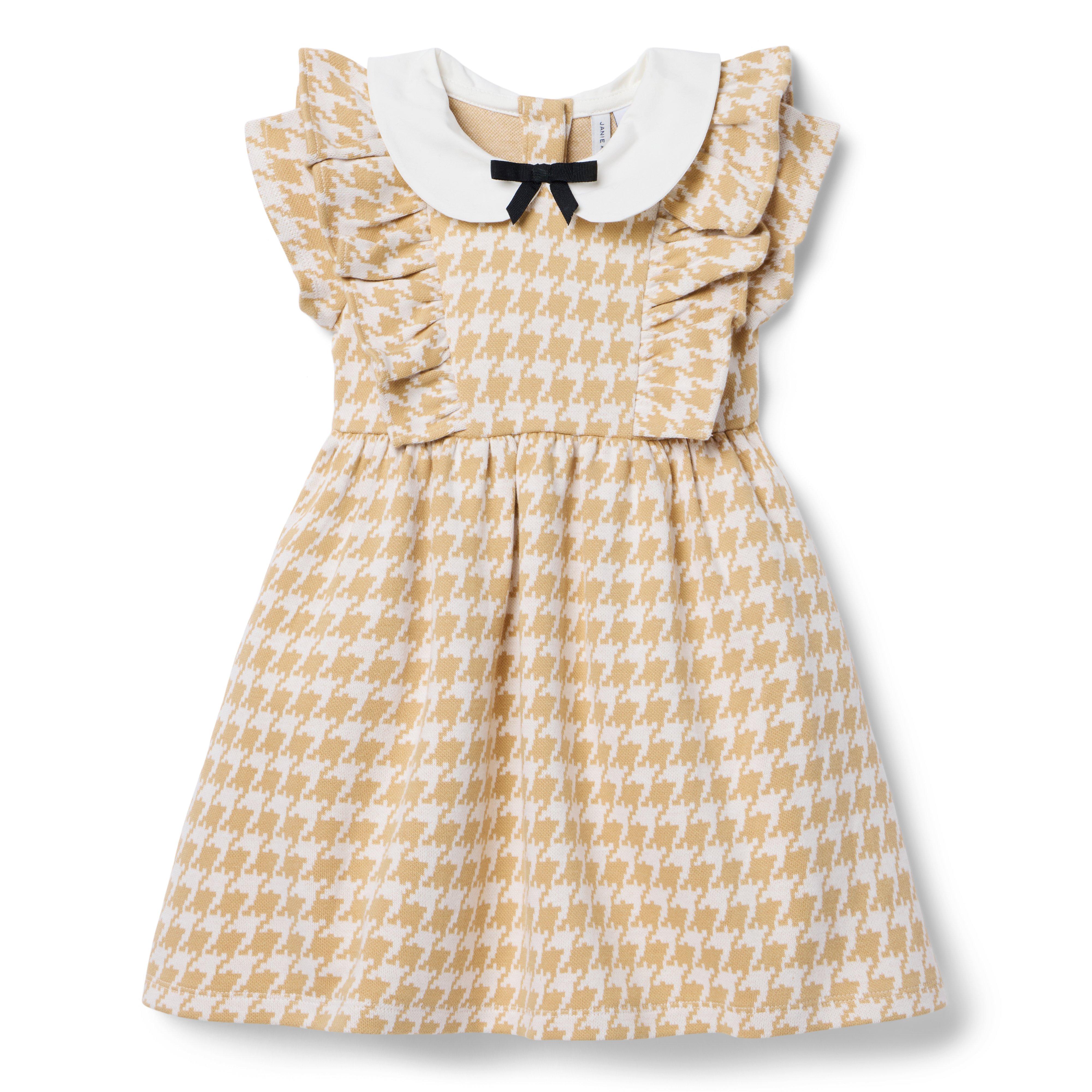 Janie and Jack Houndstooth Ruffle Dress