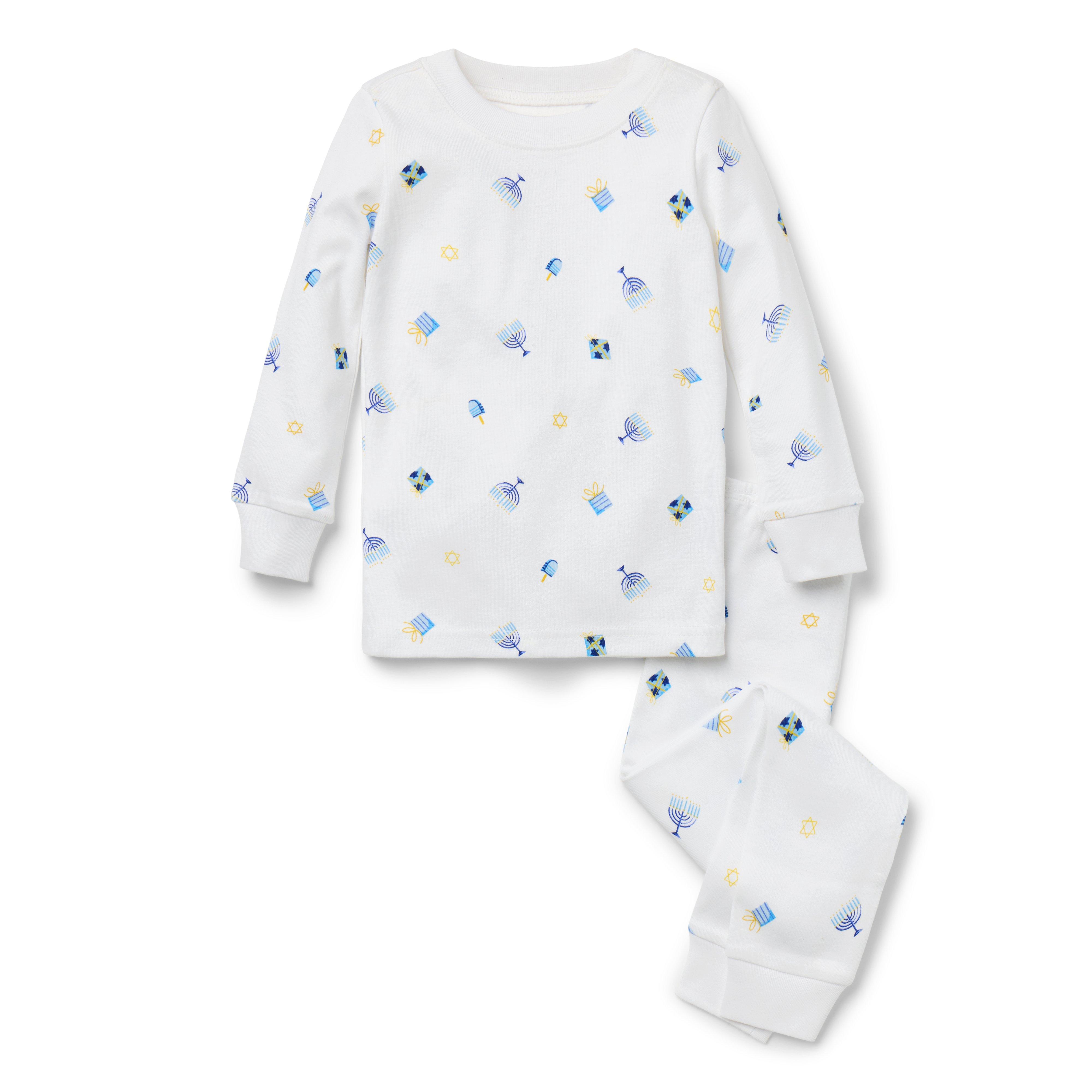 Janie and Jack Good Night Pajama In Hanukkah