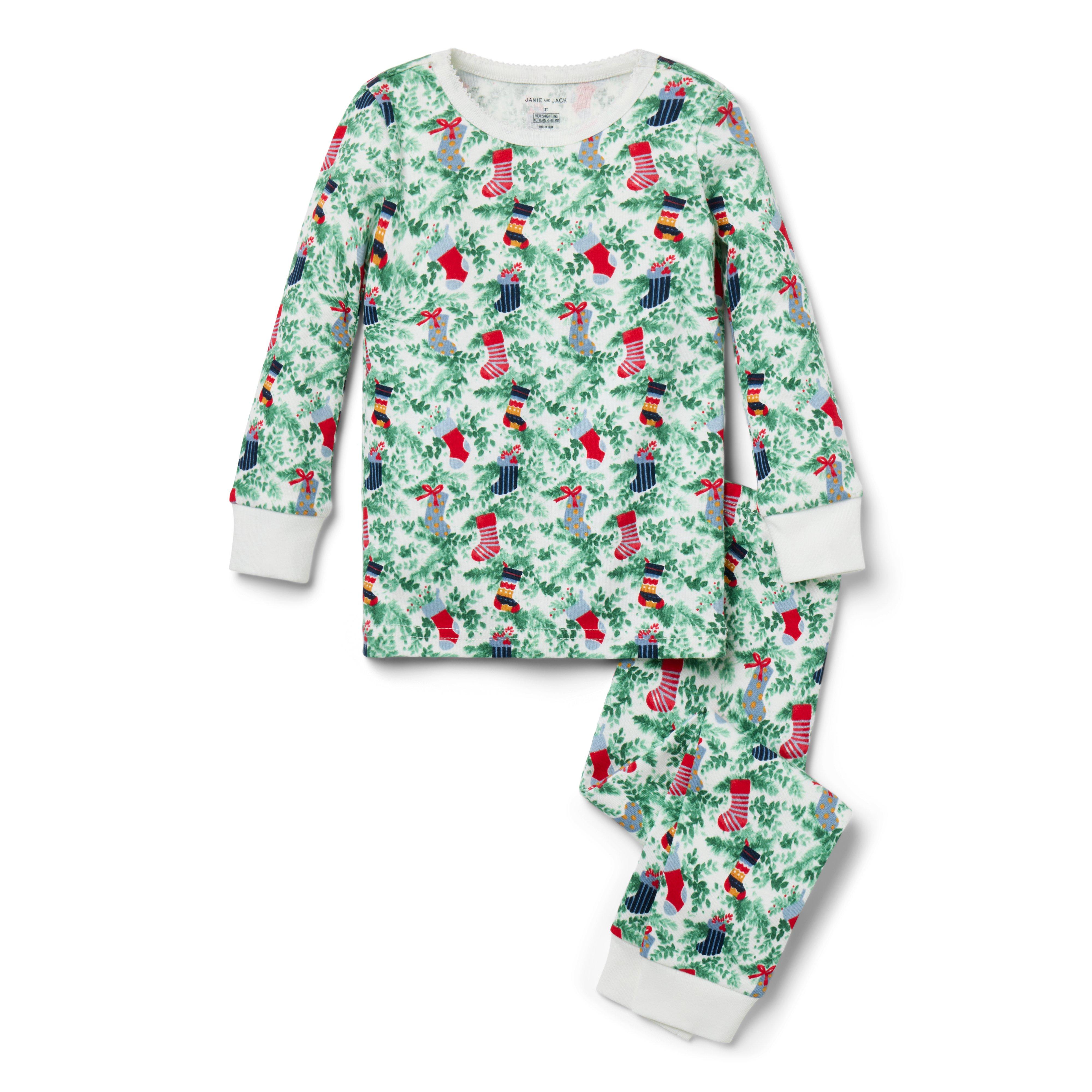 Janie and Jack Good Night Pajama In Christmas Stocking
