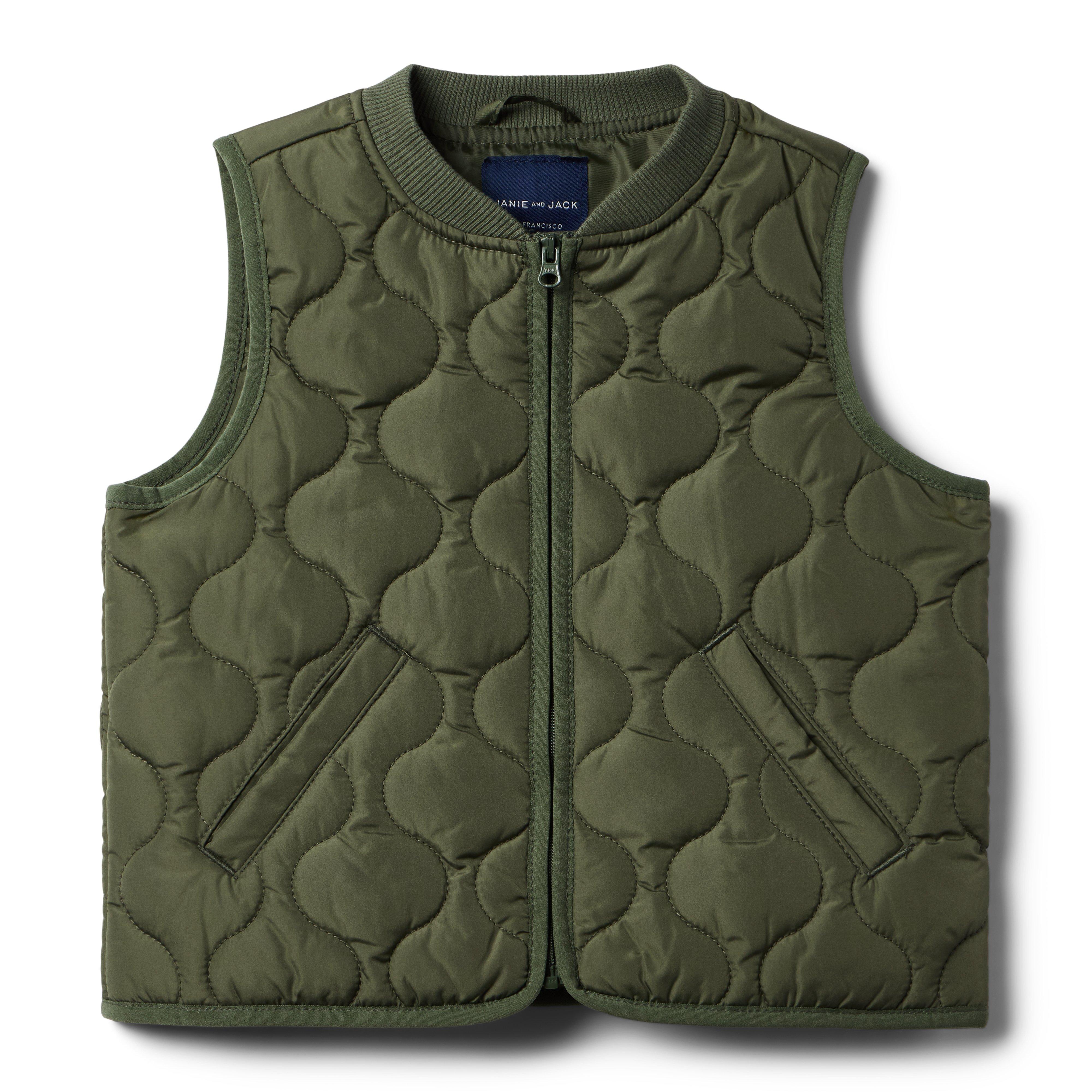 Janie and Jack The Quilted Bomber Vest