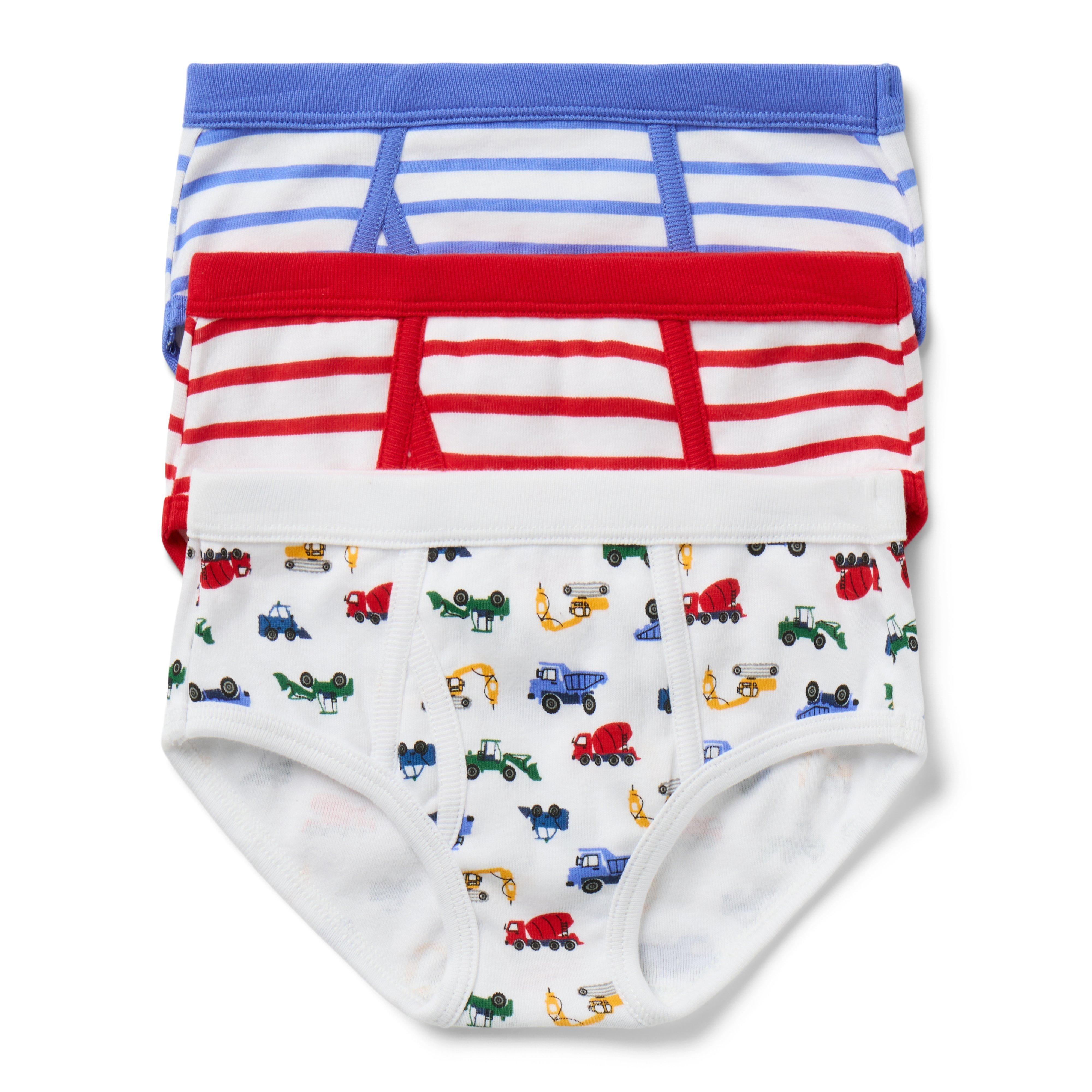 Janie and Jack Underwear Set Boys 3-Pack