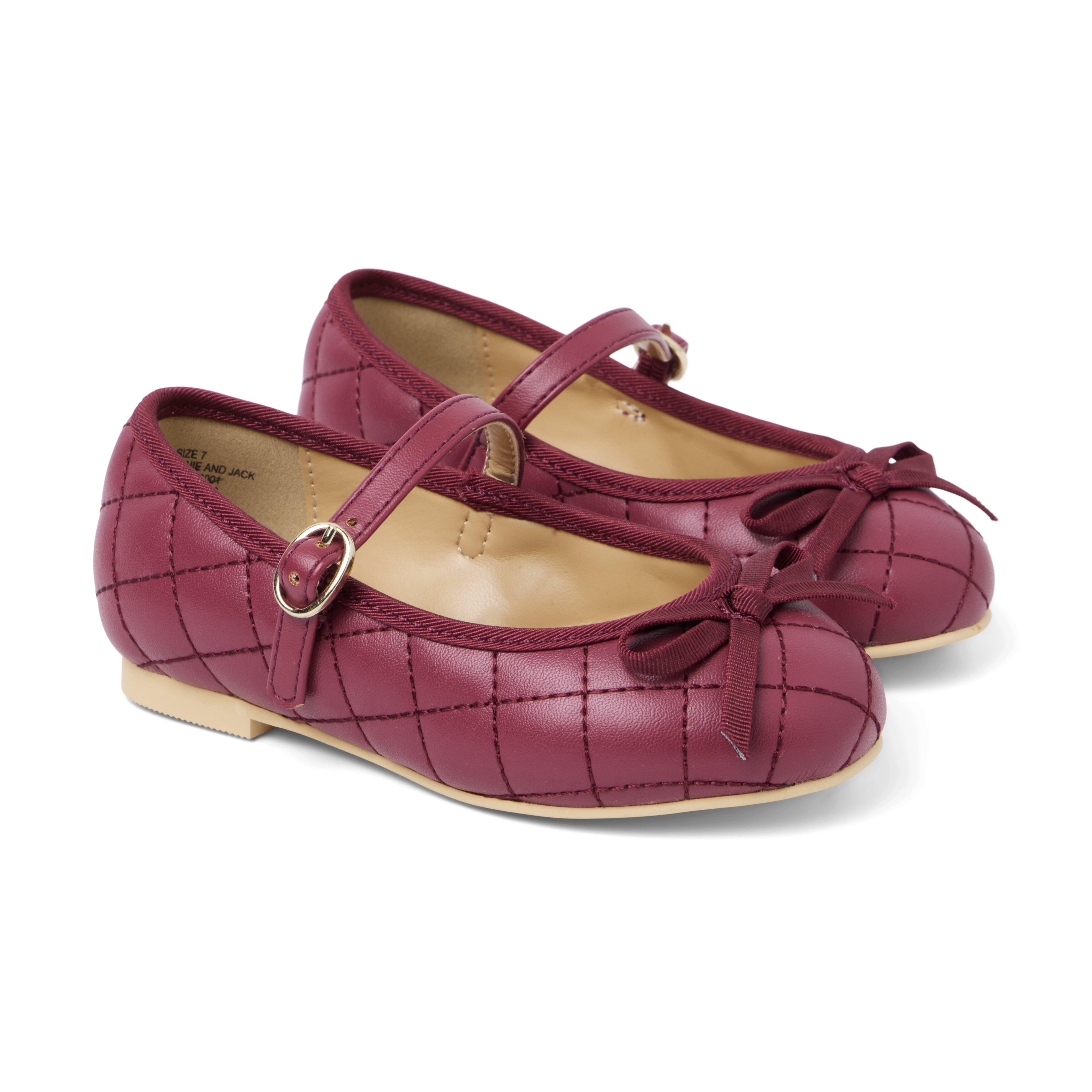 Janie and Jack Quilted Bow Ballet Flat