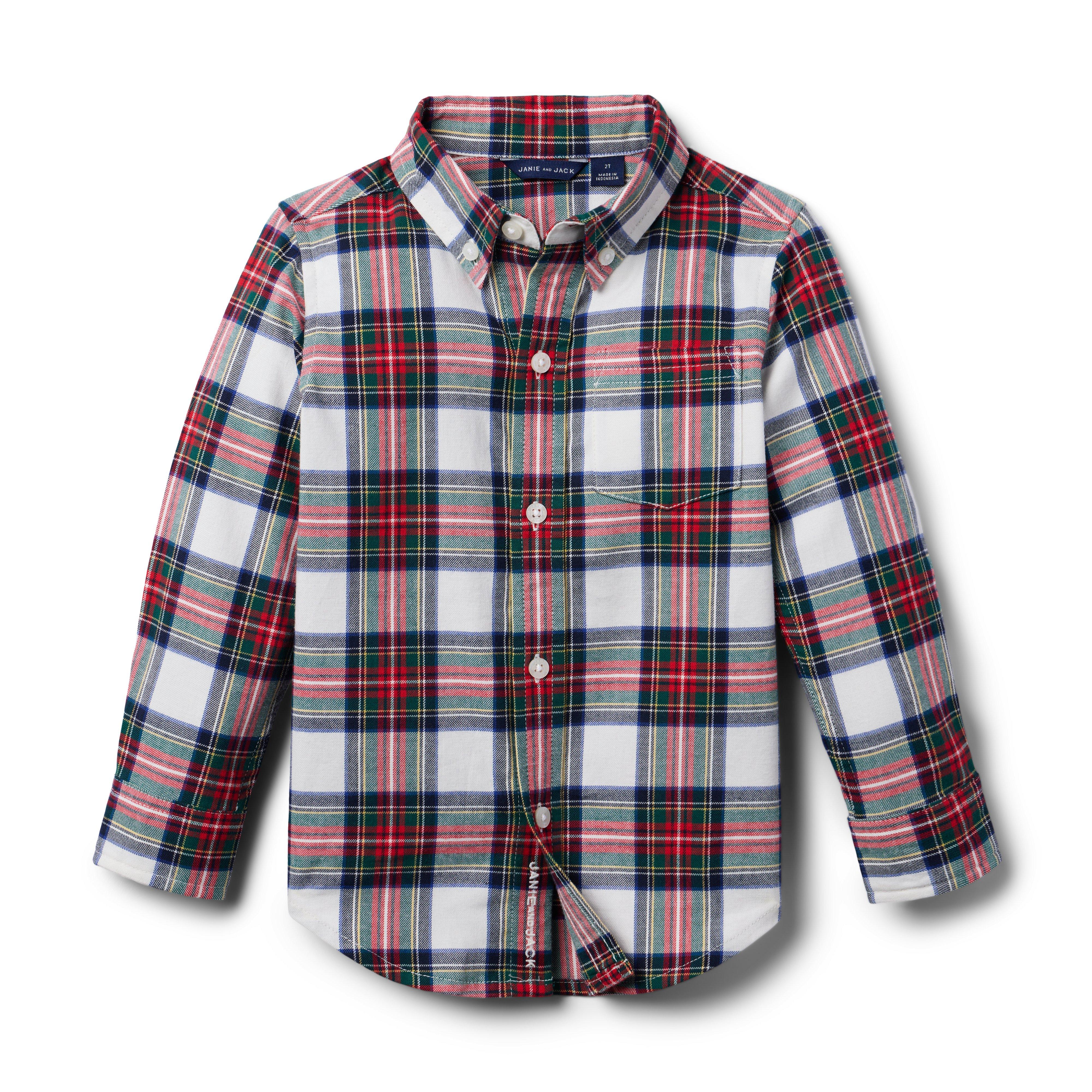 Janie and Jack Tartan Flannel Shirt
