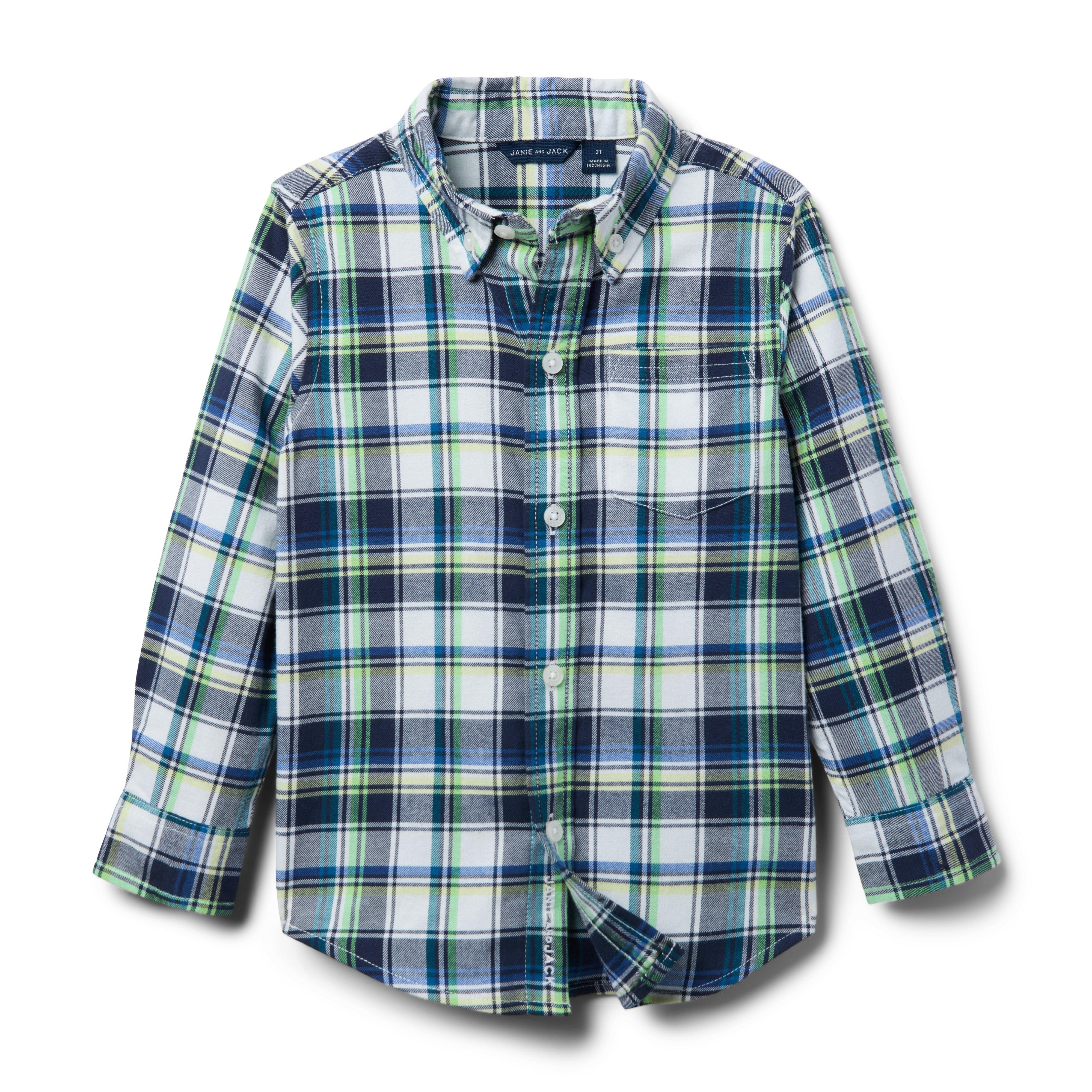 Janie and Jack Plaid Flannel Shirt