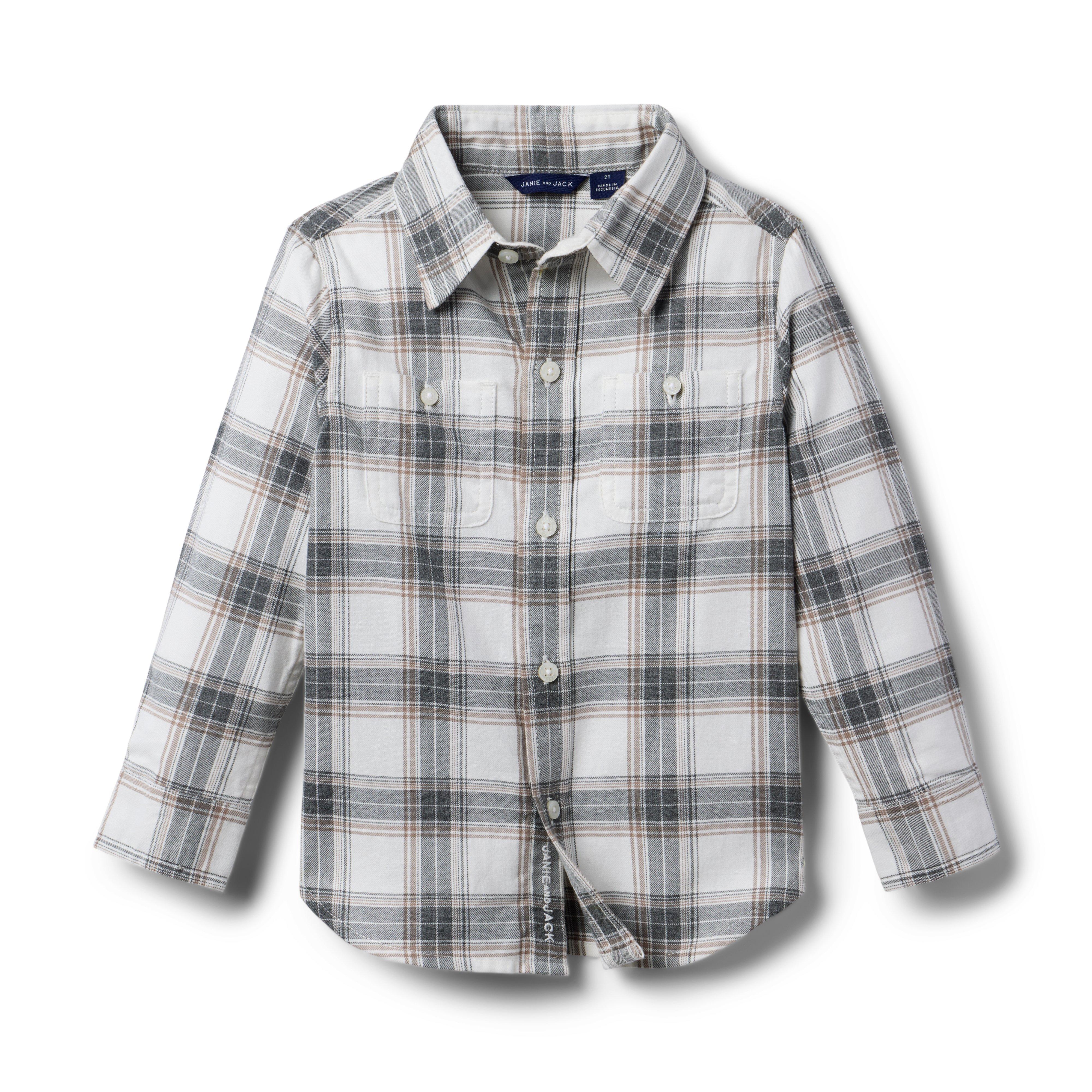 Janie and Jack Tartan Flannel Shirt