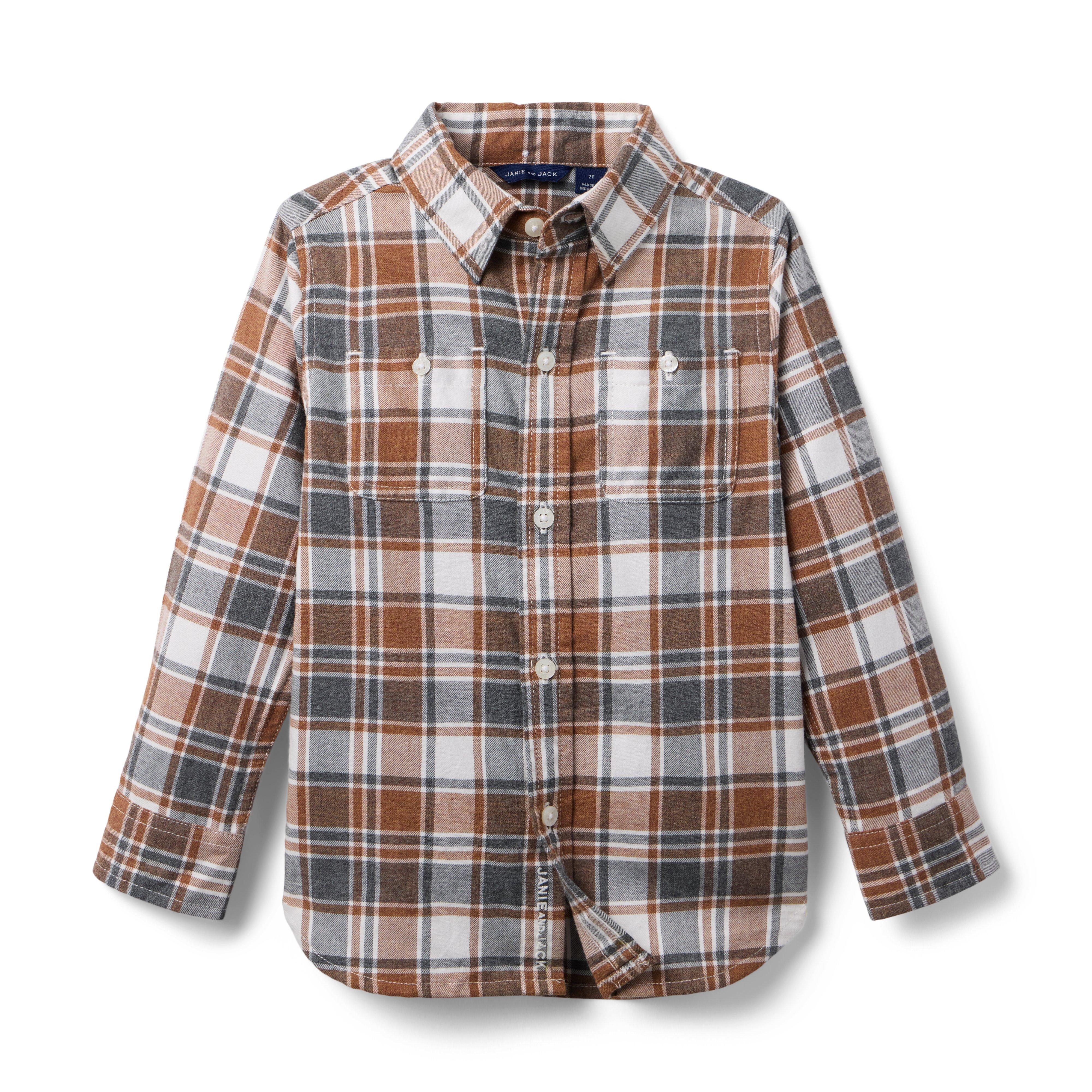 Janie and Jack Plaid Flannel Shirt