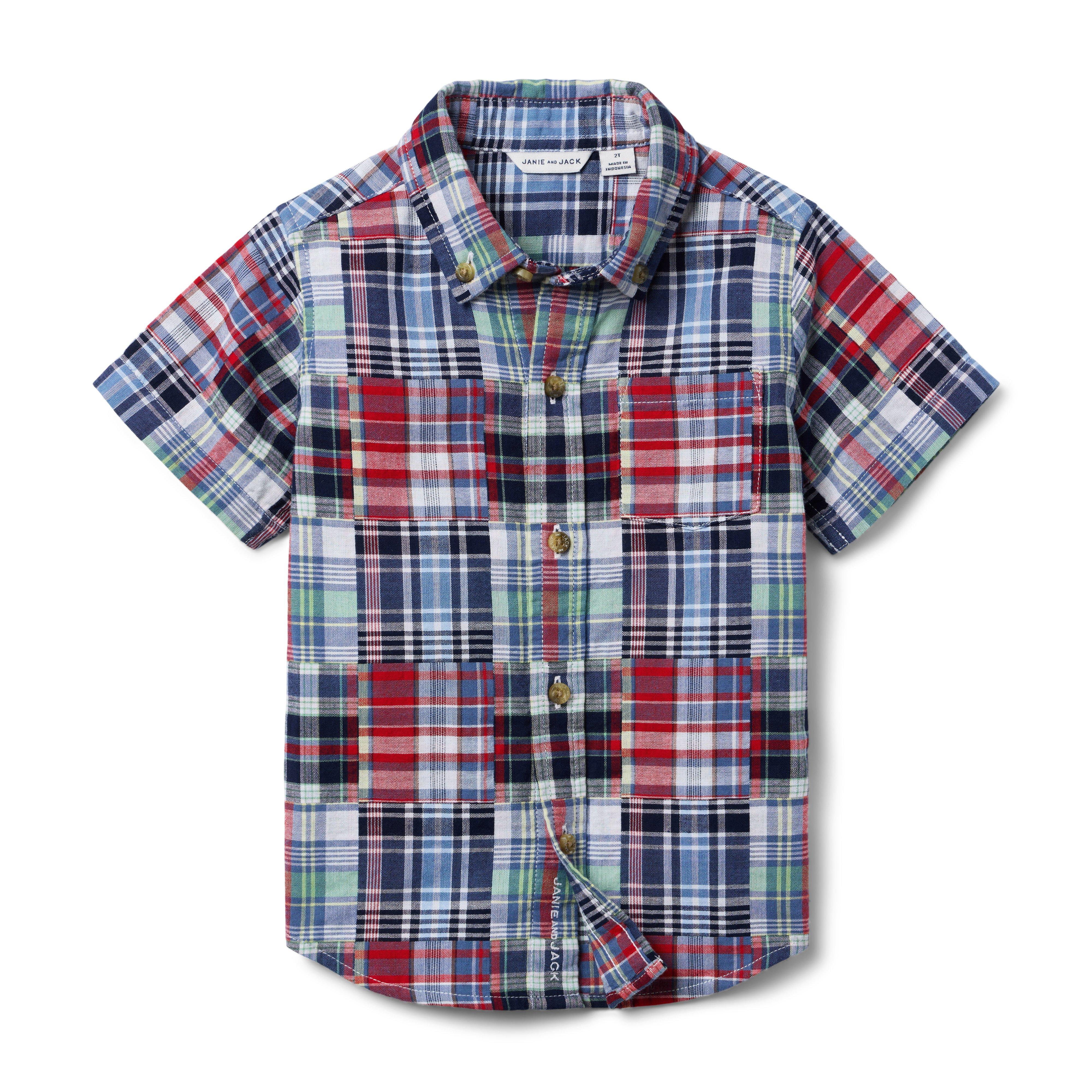 Janie and Jack The Madras Patchwork Shirt