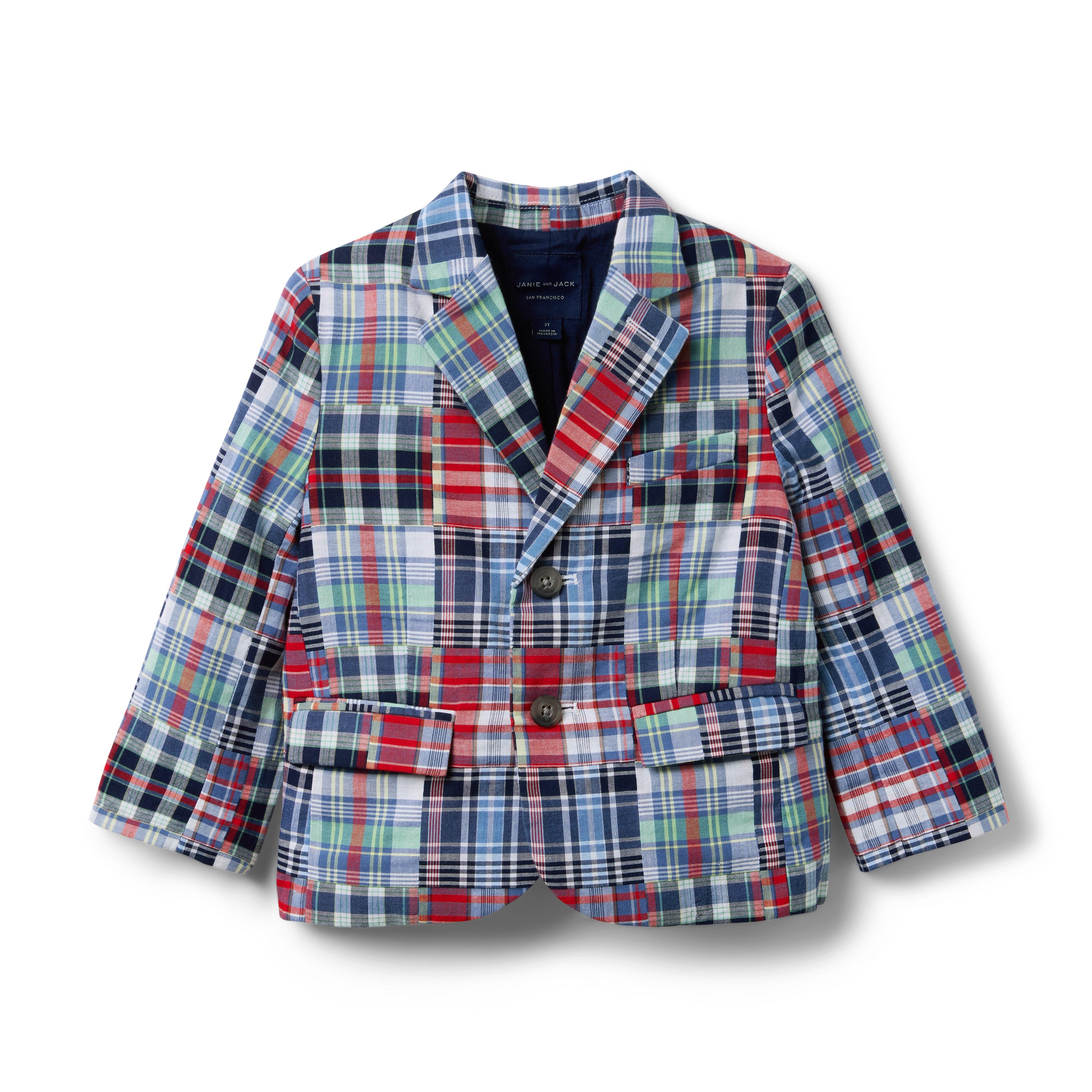 Janie and Jack The Madras Patchwork Blazer