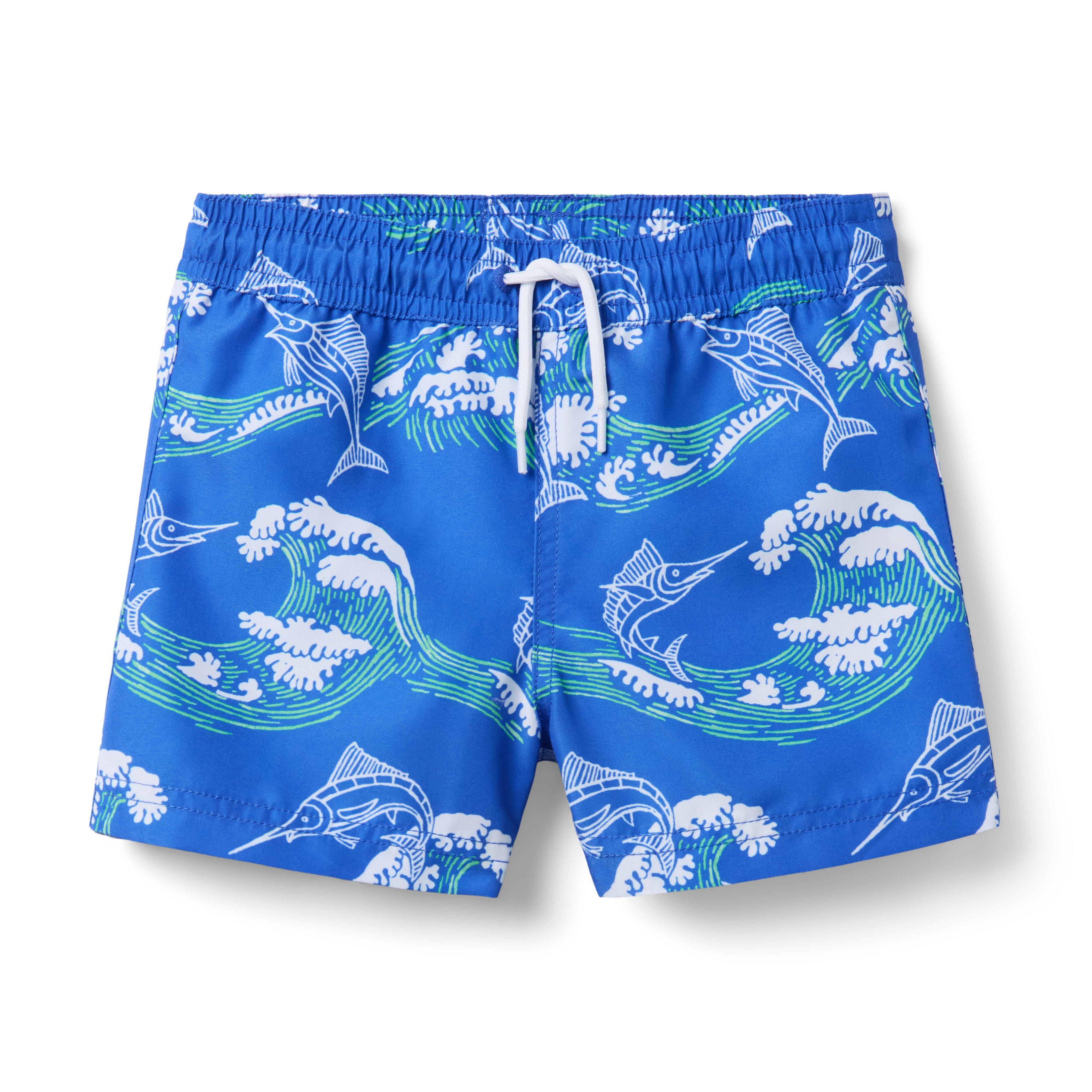 Janie and Jack Recycled Marlin Swim Trunk