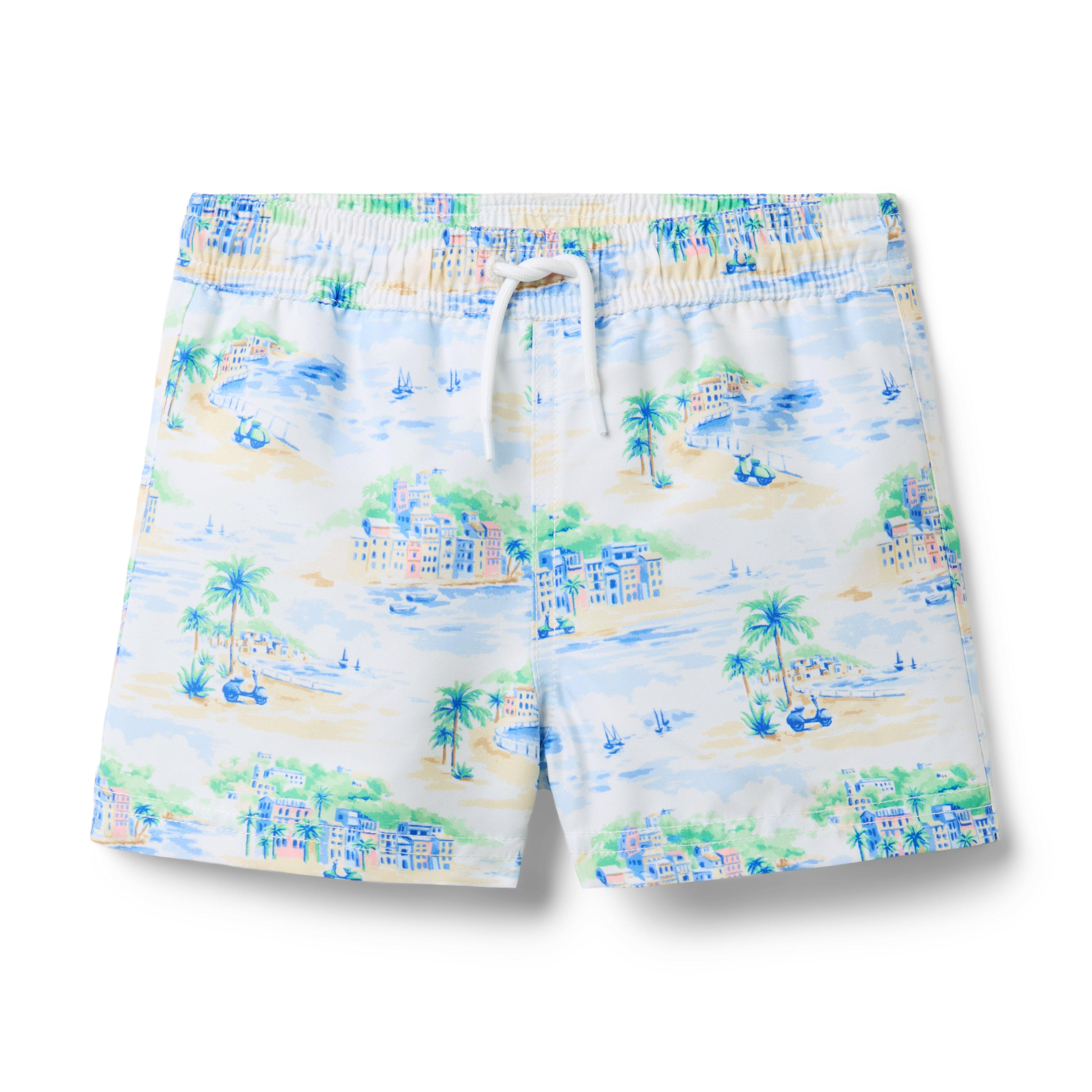 Janie and Jack Recycled Getaway Swim Trunk