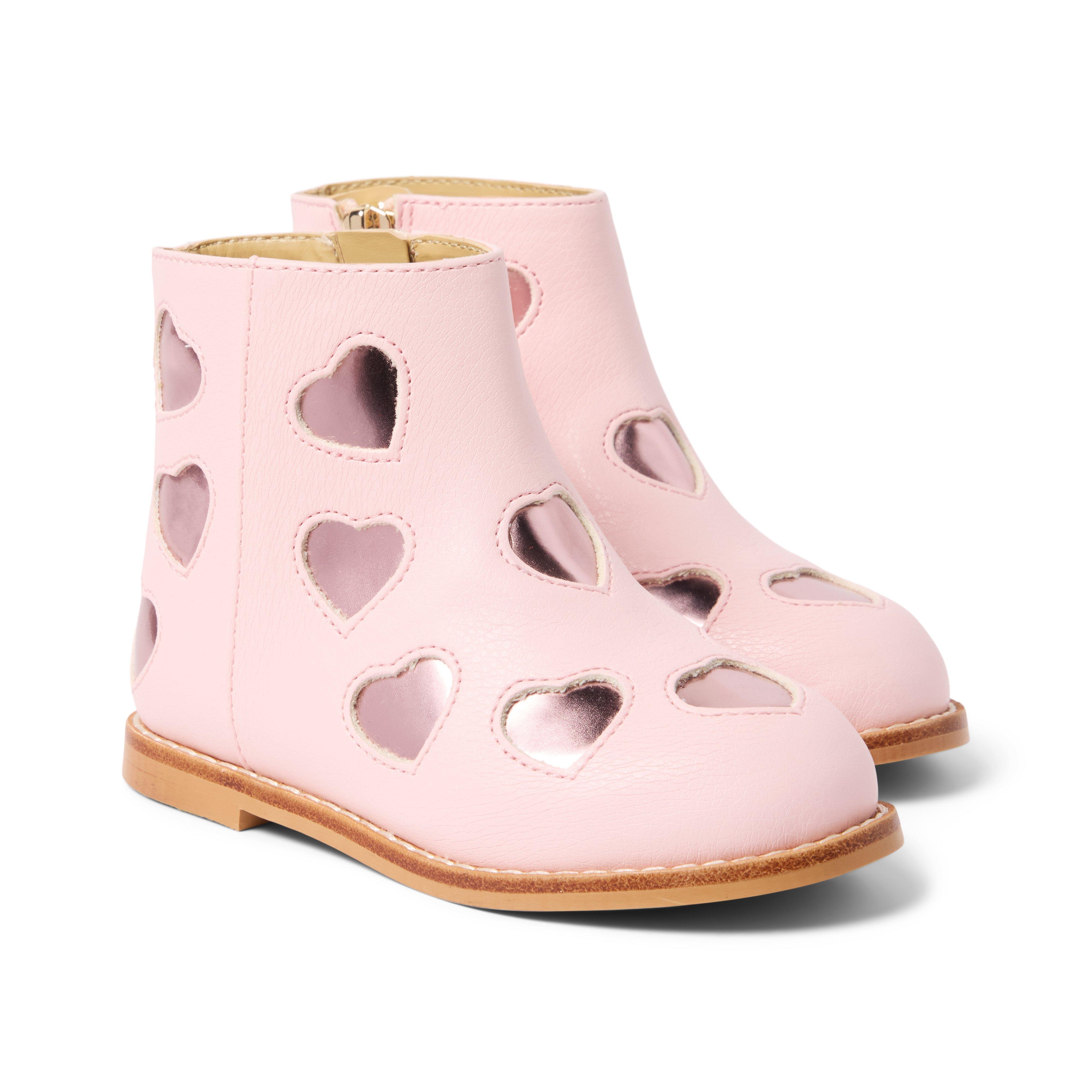 Janie and Jack Heart Side Zip Bootie