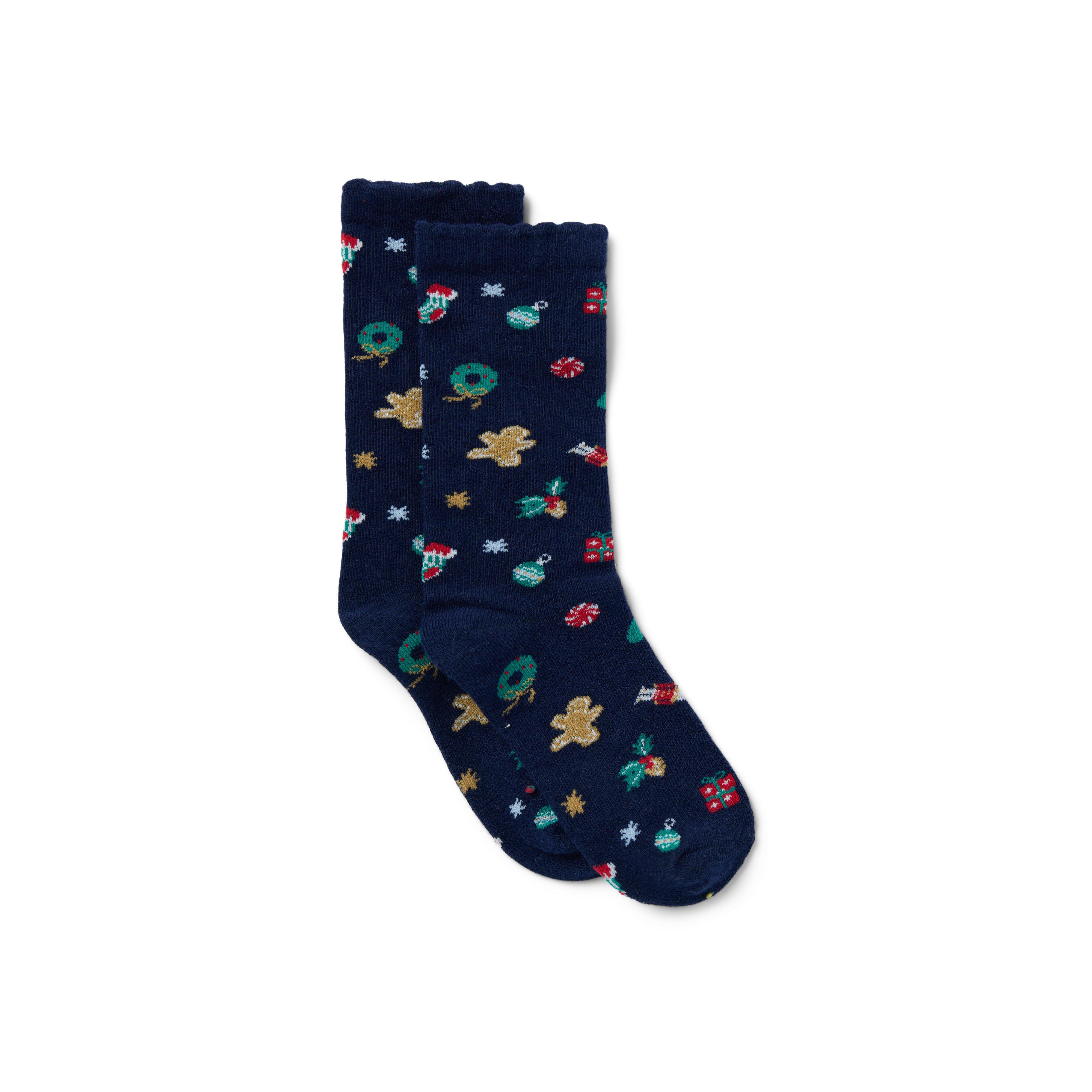Janie and Jack Holiday Icon Sock