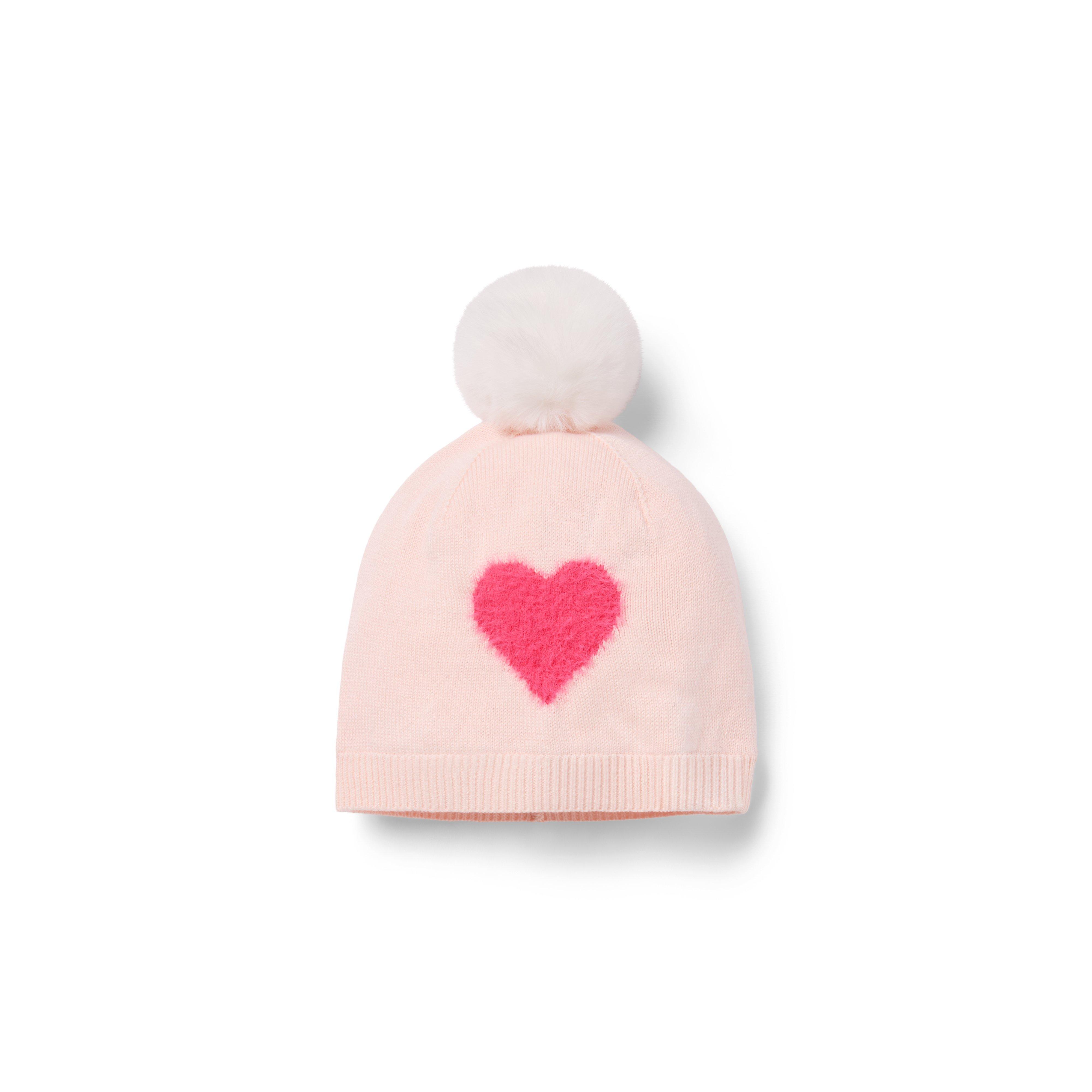 Janie and Jack Heart Pom Beanie