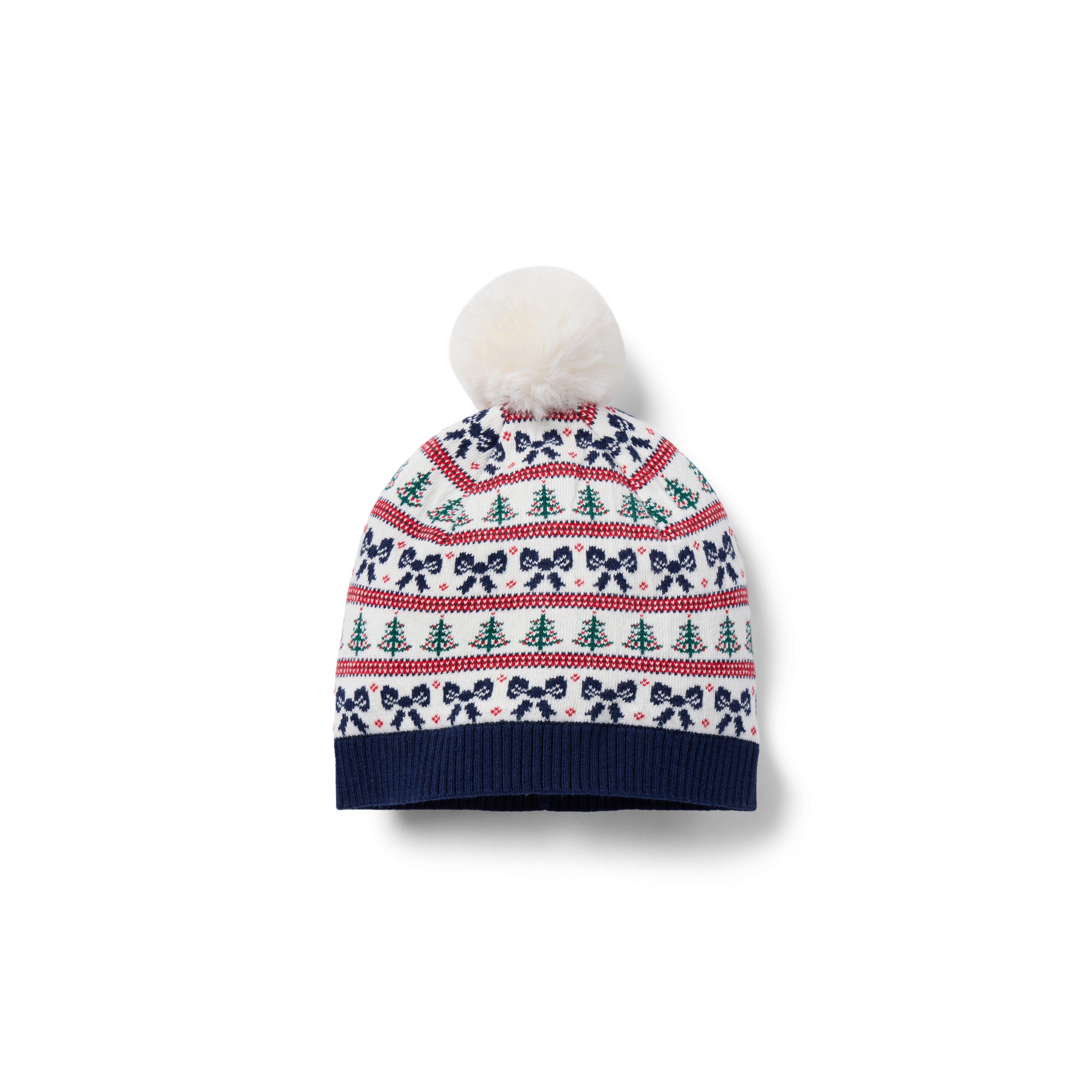 Janie and Jack Holiday Fair Isle Pom Beanie