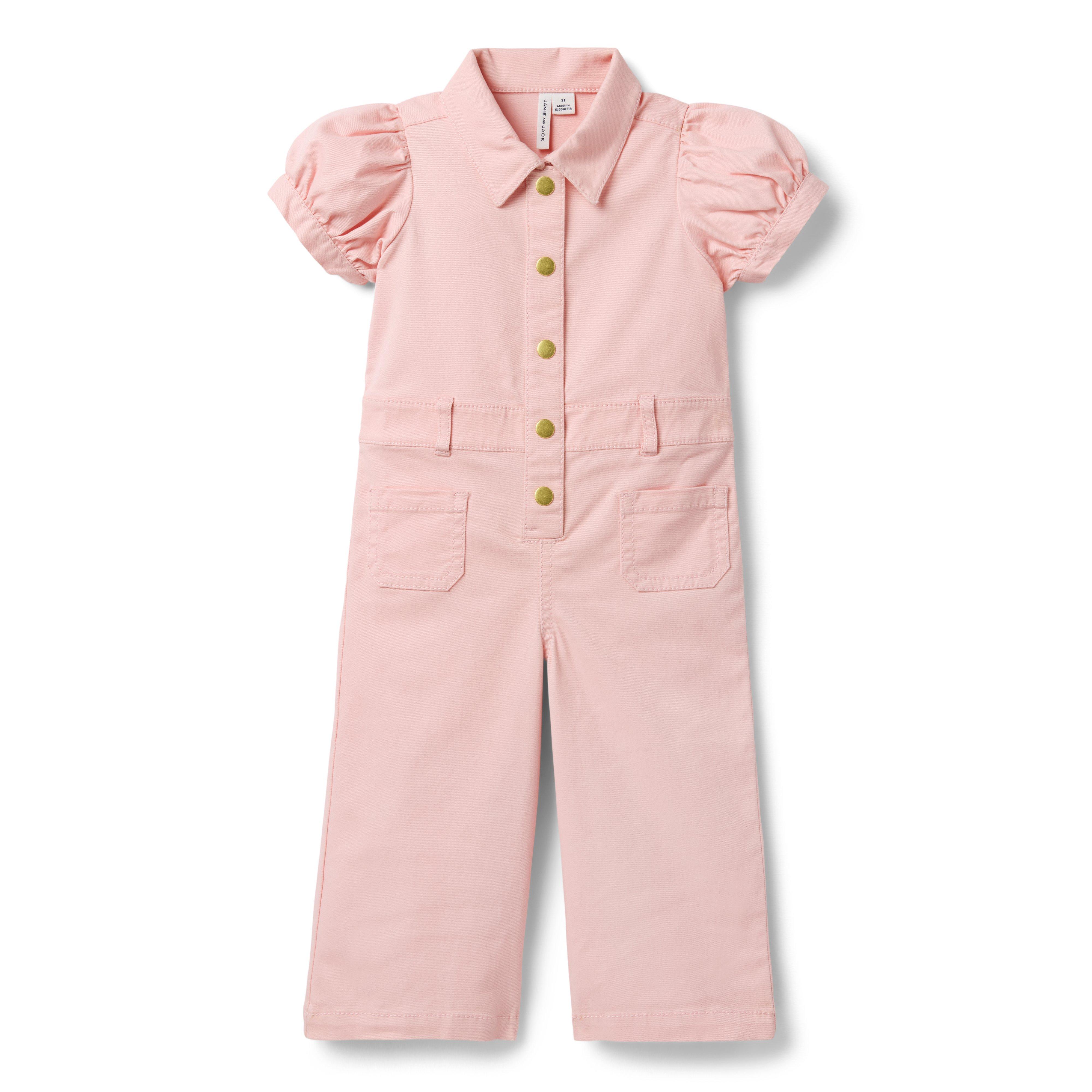 Janie and Jack Puff Sleeve Jumpsuit