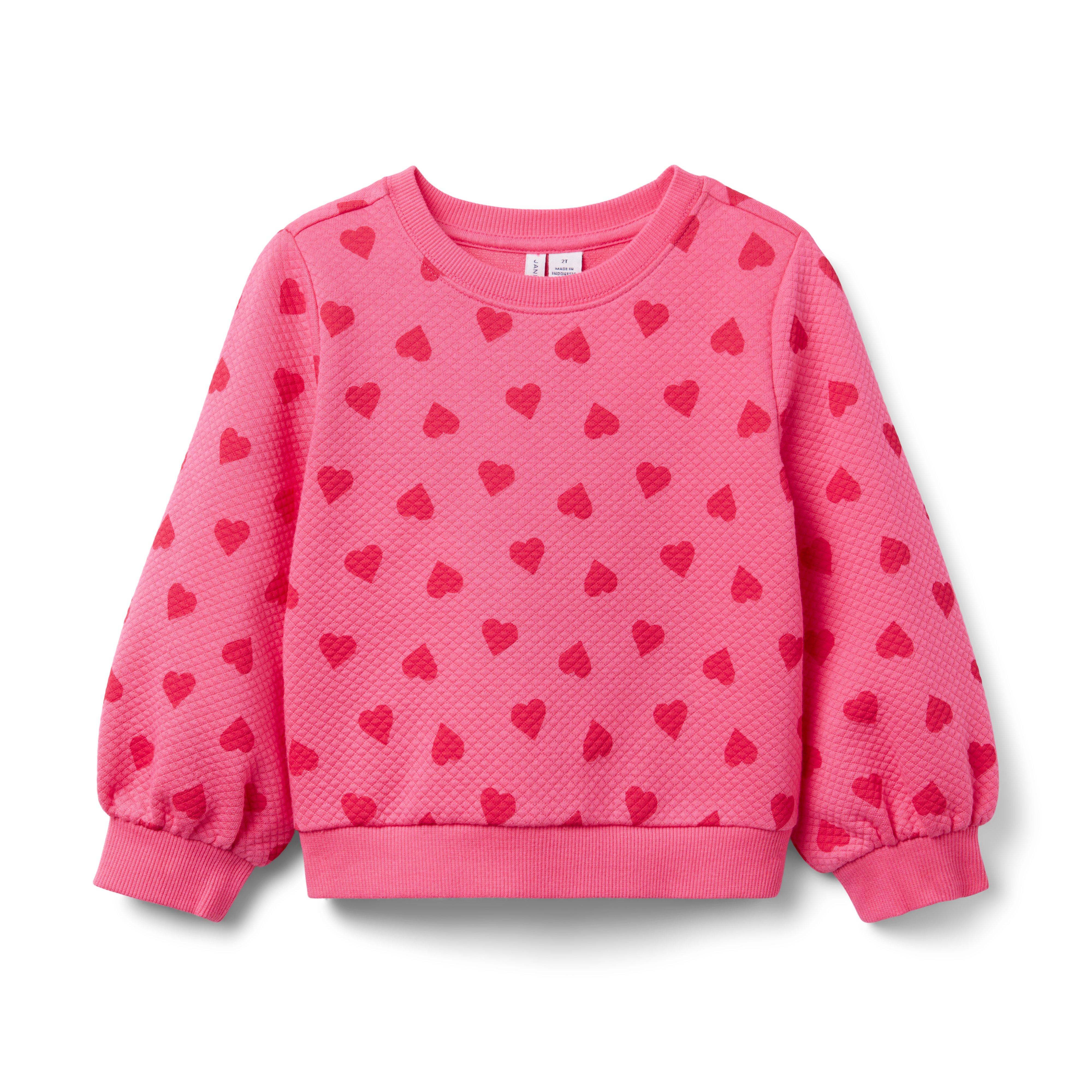 Janie and Jack Heart Quilted Sweatshirt