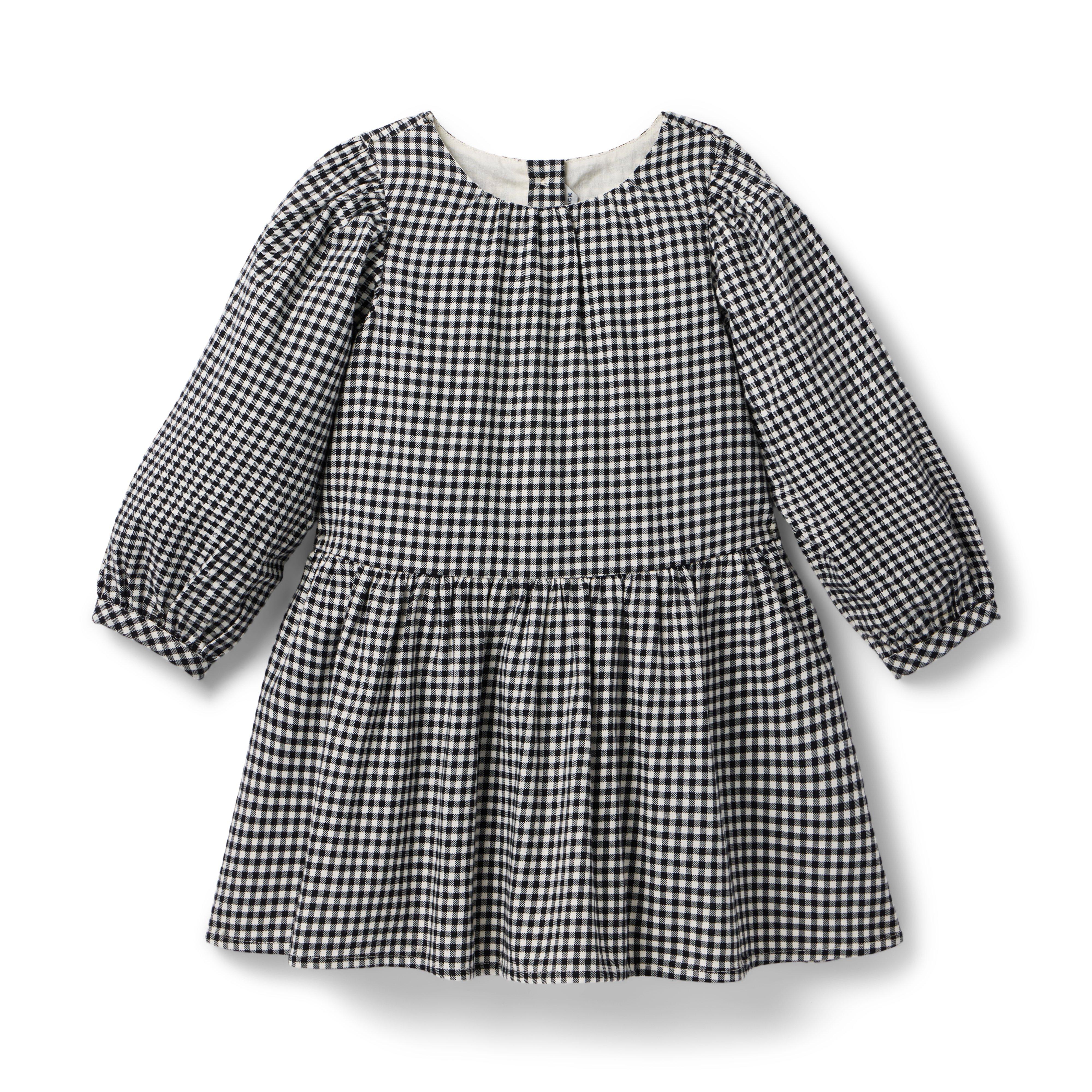 Janie and Jack Gingham Twill Dress