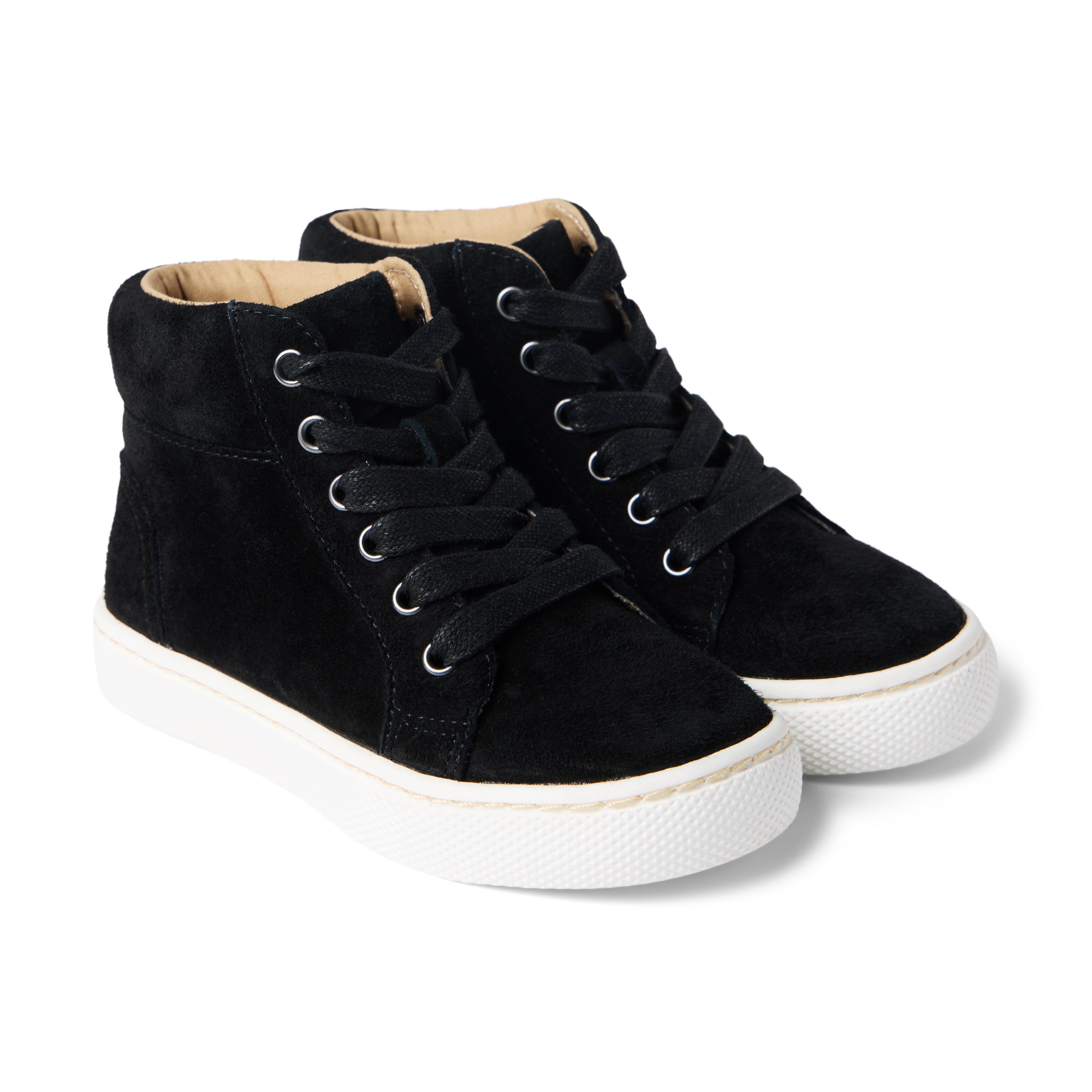 Janie and Jack Leather High Top Sneaker