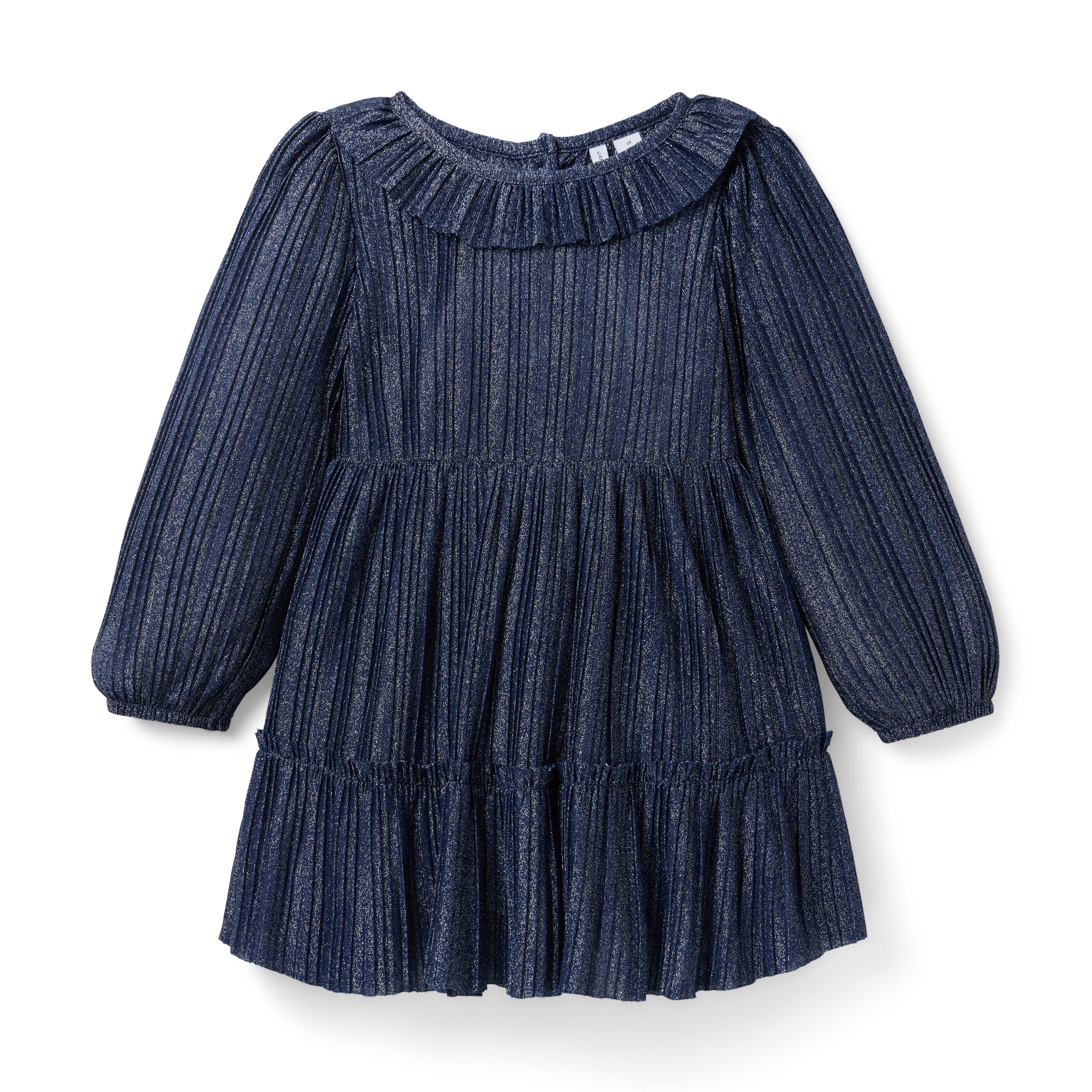 Janie and Jack Pleated Shimmer Dress